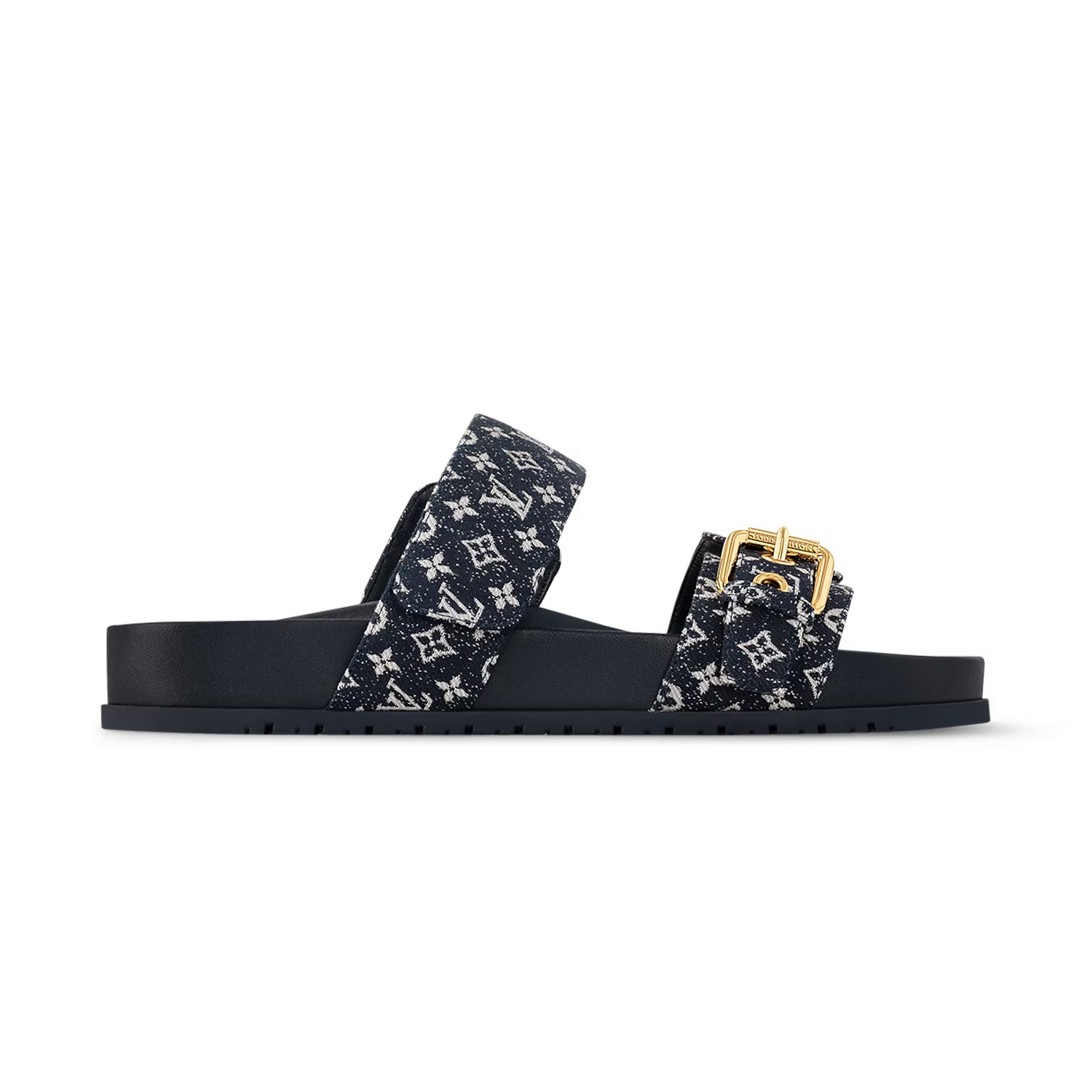 NIGO Louis Vuitton Bom Dia Men's and Women's Alphabet Jacquard Round Head Thick Bottom Velcro Slippers Sandals Shoes #nigo74454