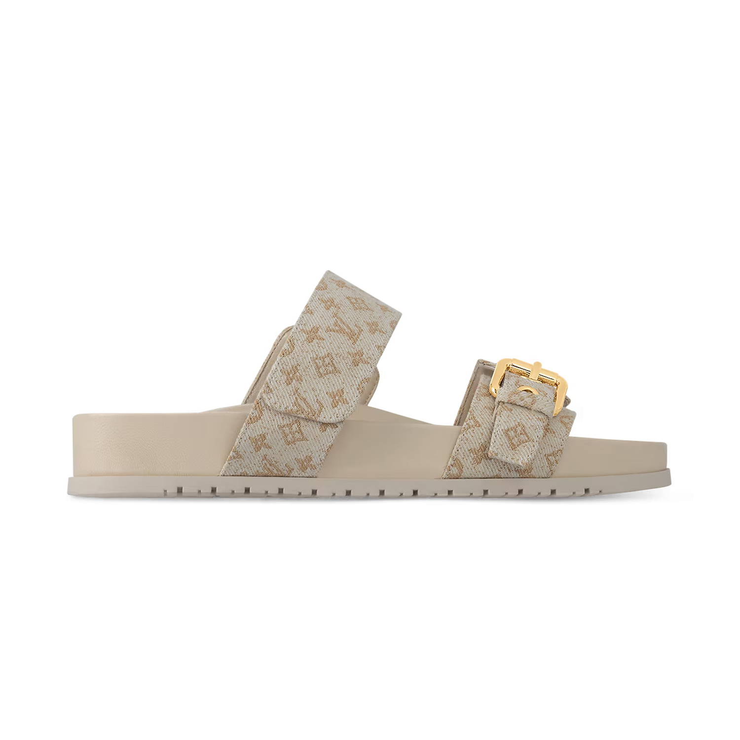 NIGO Louis Vuitton Bom Dia Men's and Women's Alphabet Jacquard Round Head Thick Bottom Velcro Slippers Sandals Shoes #nigo74454