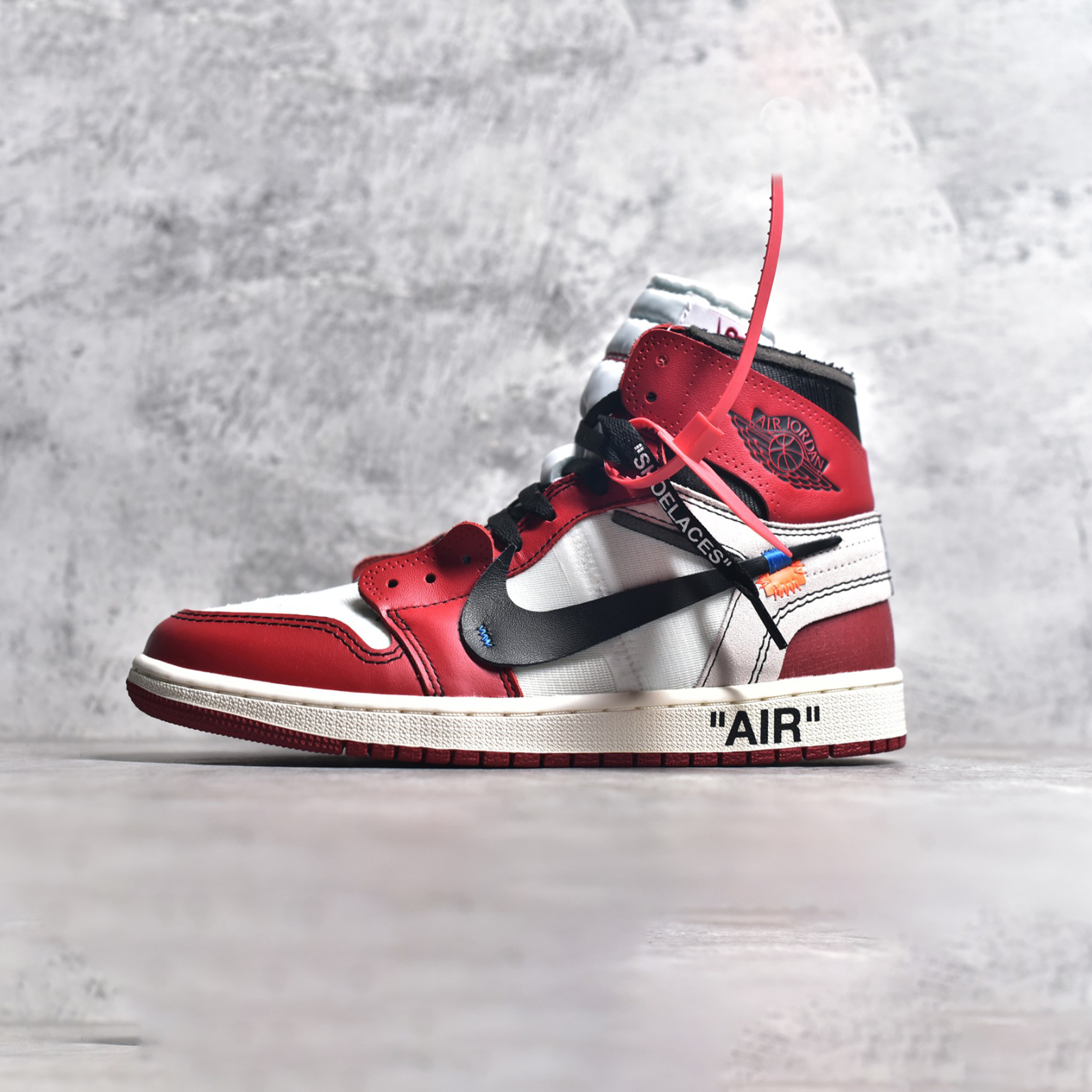 NIGO Jordan Air Jordan 1  X Nike Retro High The Ten Chicago Basketball Shoes Men's High-top Retro Basketball Shoes Blue Black Red Colour Blocking Non-slip Wearable Hundred Sports Shoes Sneaker #nigo71788