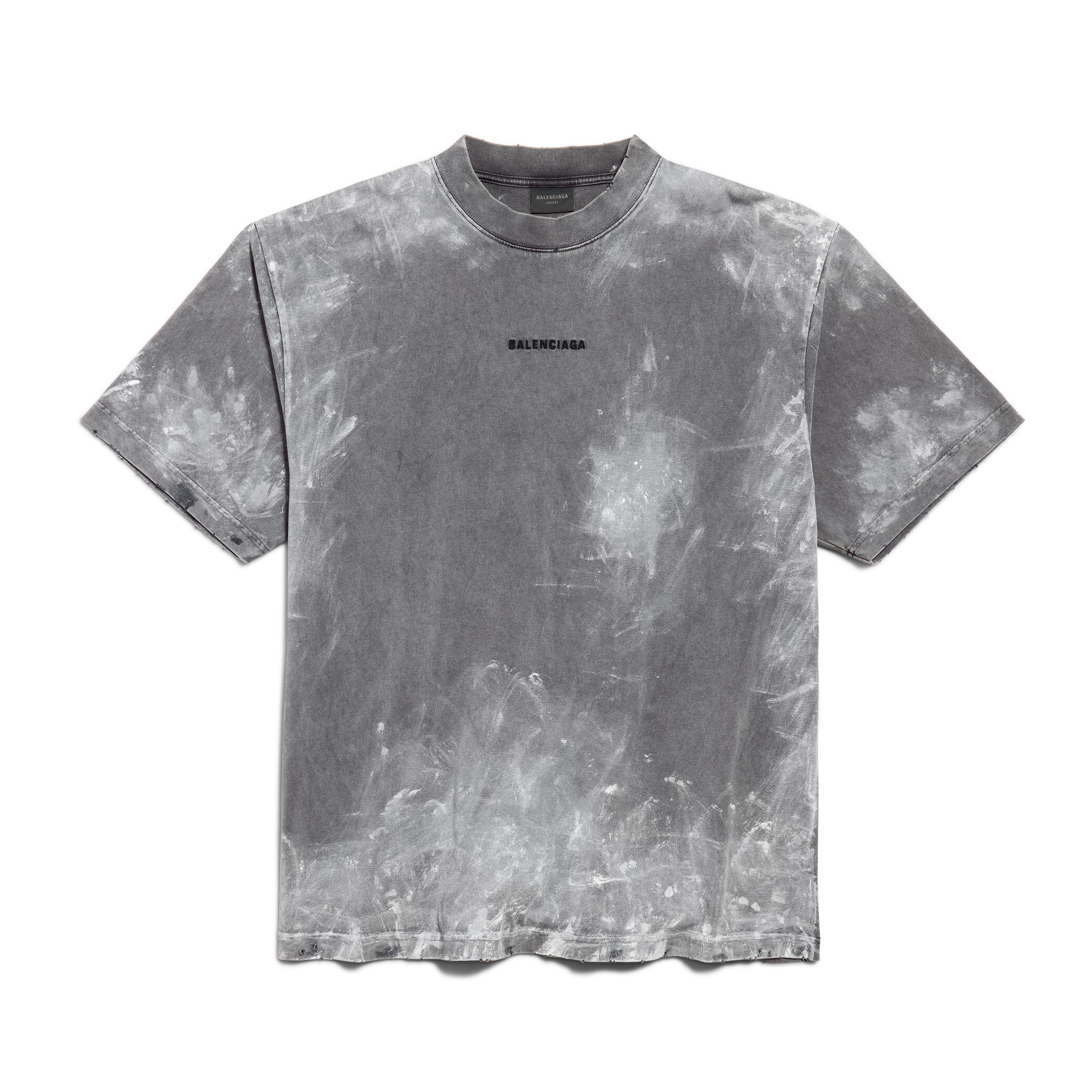 NIGO Balenciaga Men's Summer Gray Embroidered Letter Print Round Neck Short Sleeve T-Shirt #nigo74486