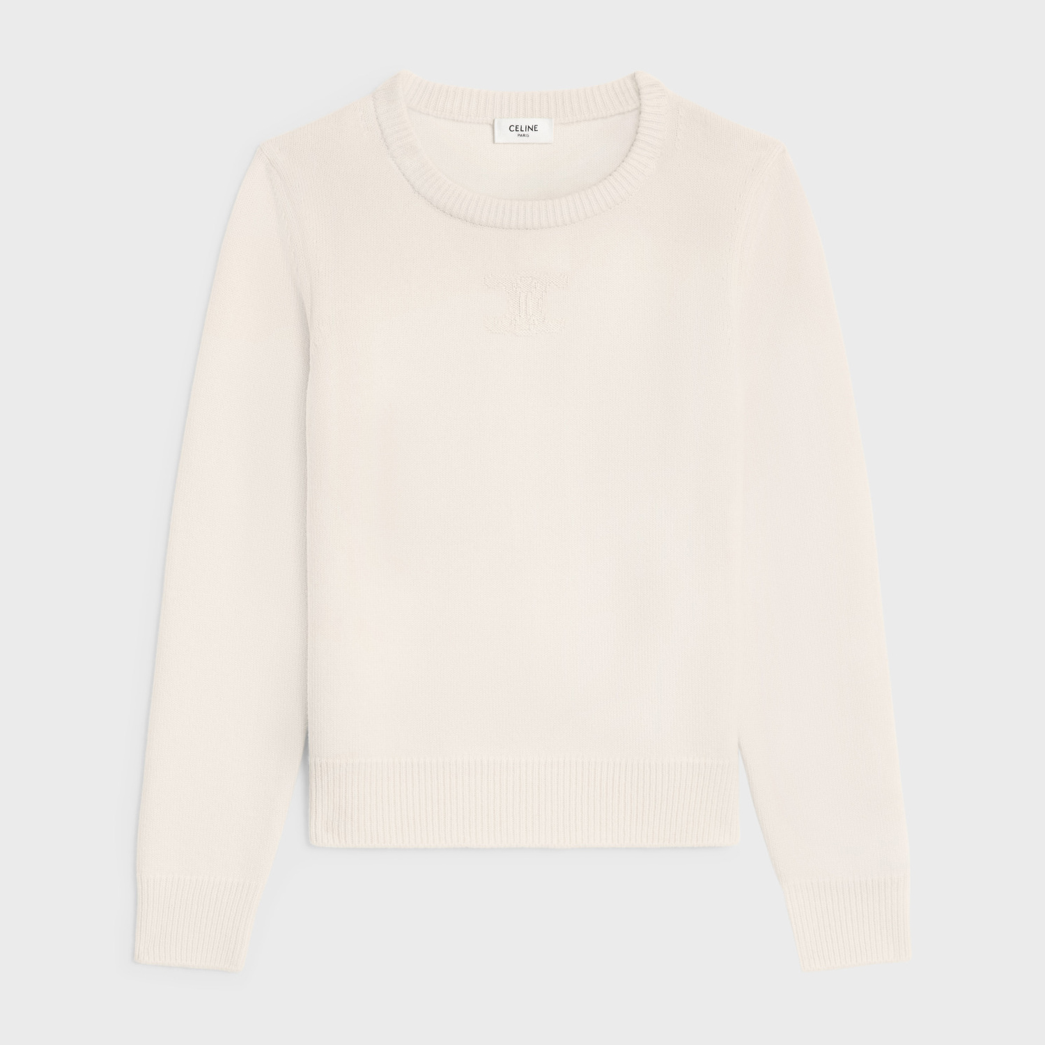 NIGO Celine Women's Spring And Summer Solid Color Round Neck Cashmere Knit Sweater #nigo74482
