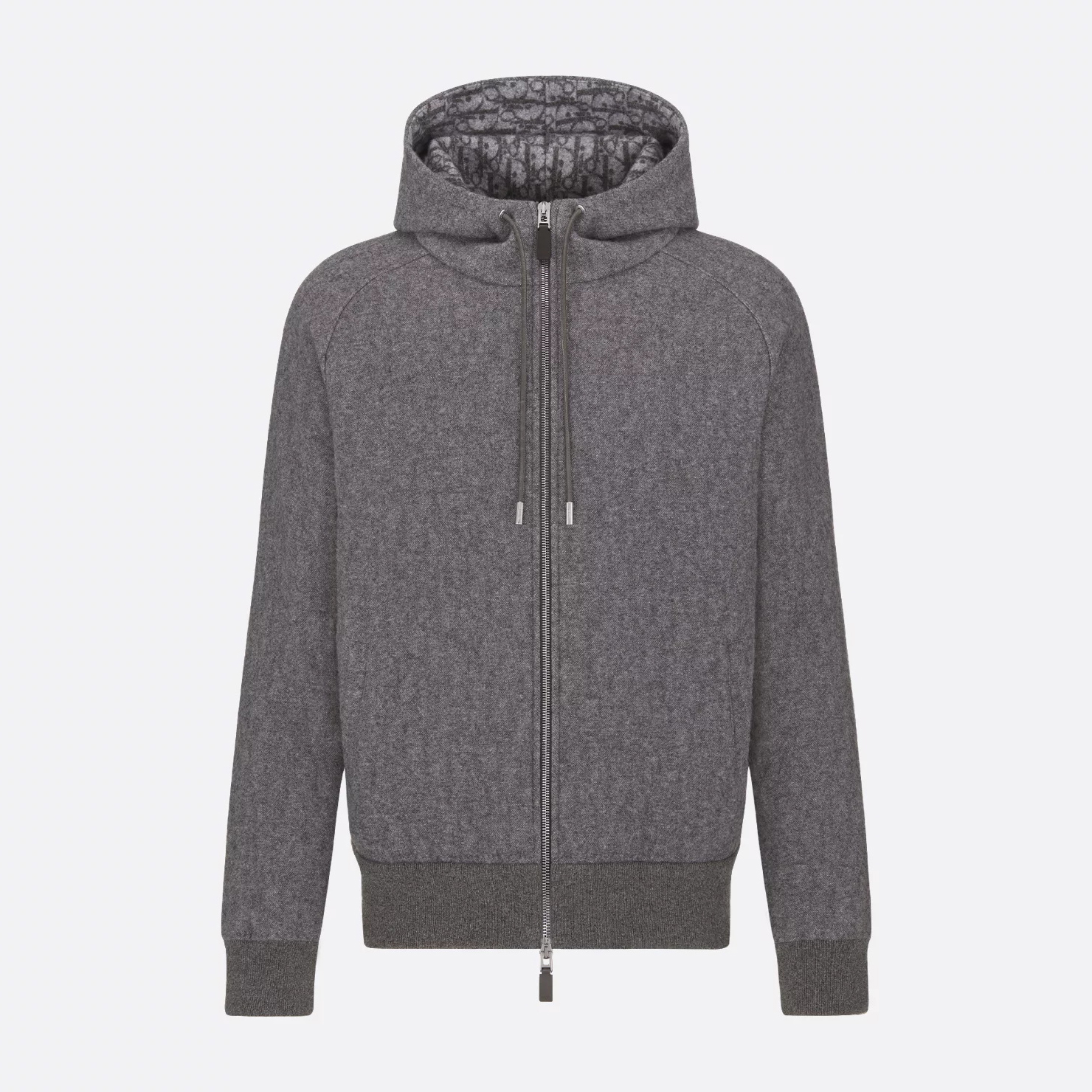 NIGO Dior Men's Spring and Autumn Solid Color Jacquard Cashmere Hooded Zipper Long Sleeve Jacket Drawstring Lace-Up Leisure Pants Suit Set #nigo74477