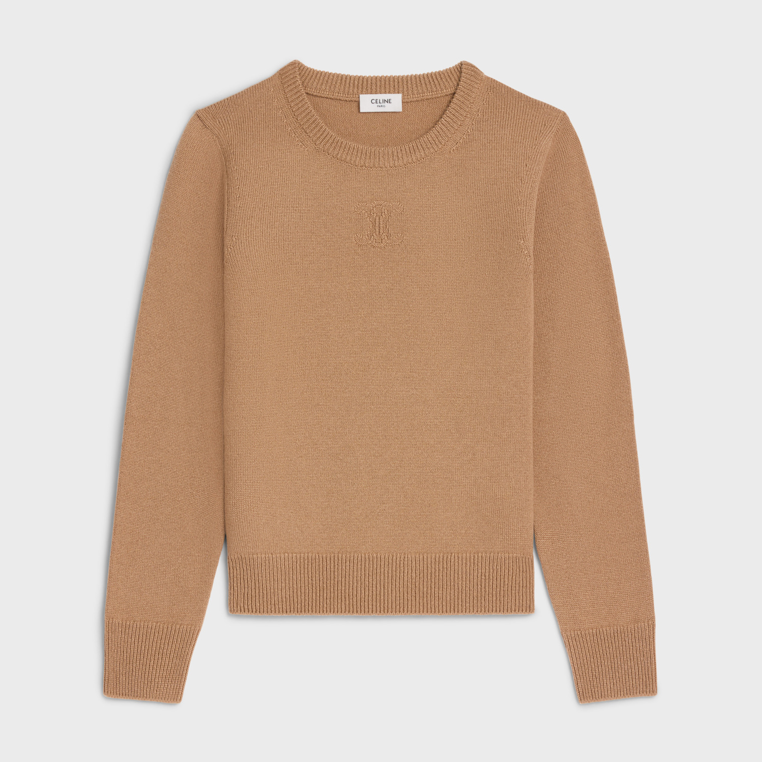 NIGO Celine Women's Spring And Summer Solid Color Round Neck Cashmere Knit Sweater #nigo74482