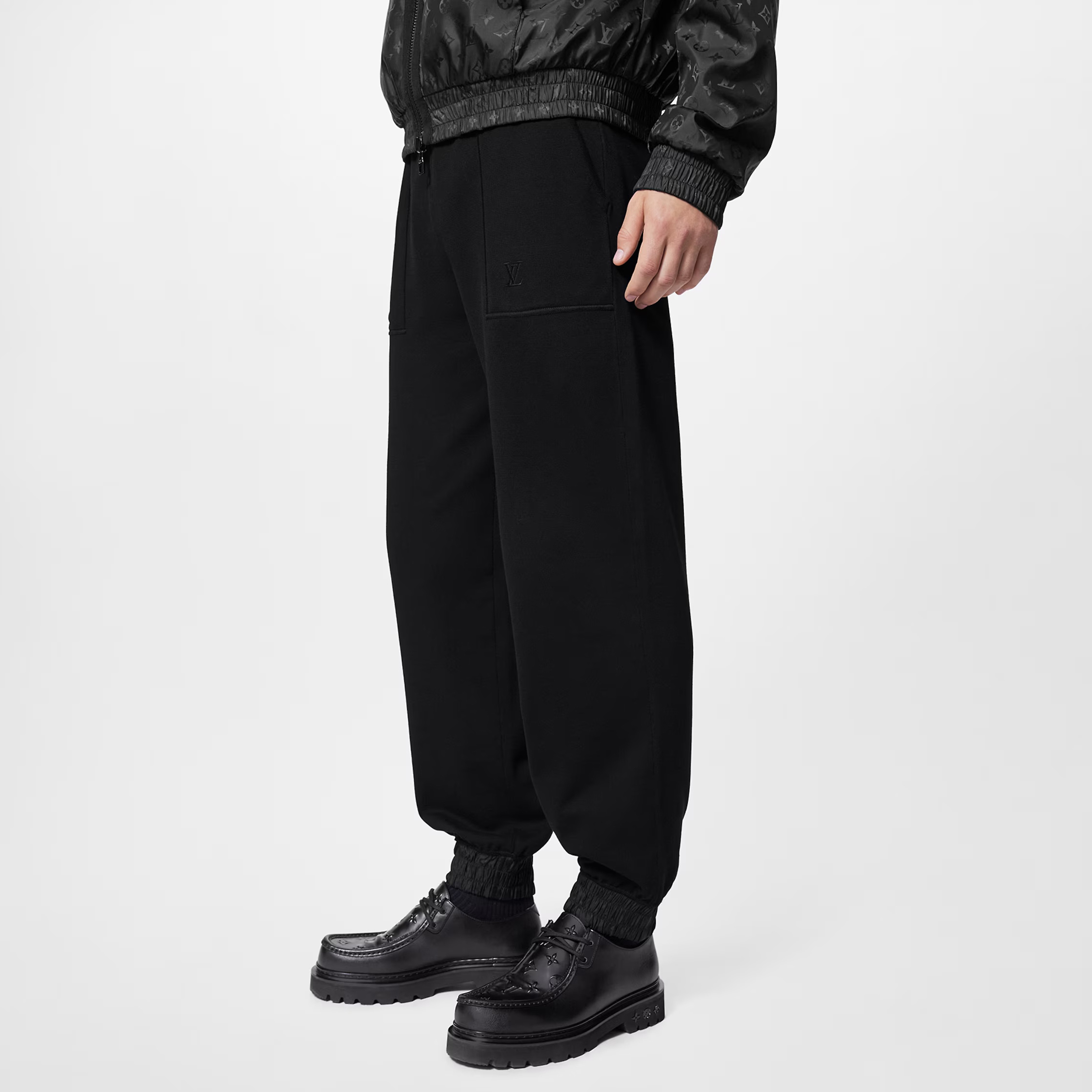 NIGO Louis Vuitton Men's Spring and Autumn Solid Color Drawstring Tie Drawstring Knit Sweatpants Pants #nigo74494