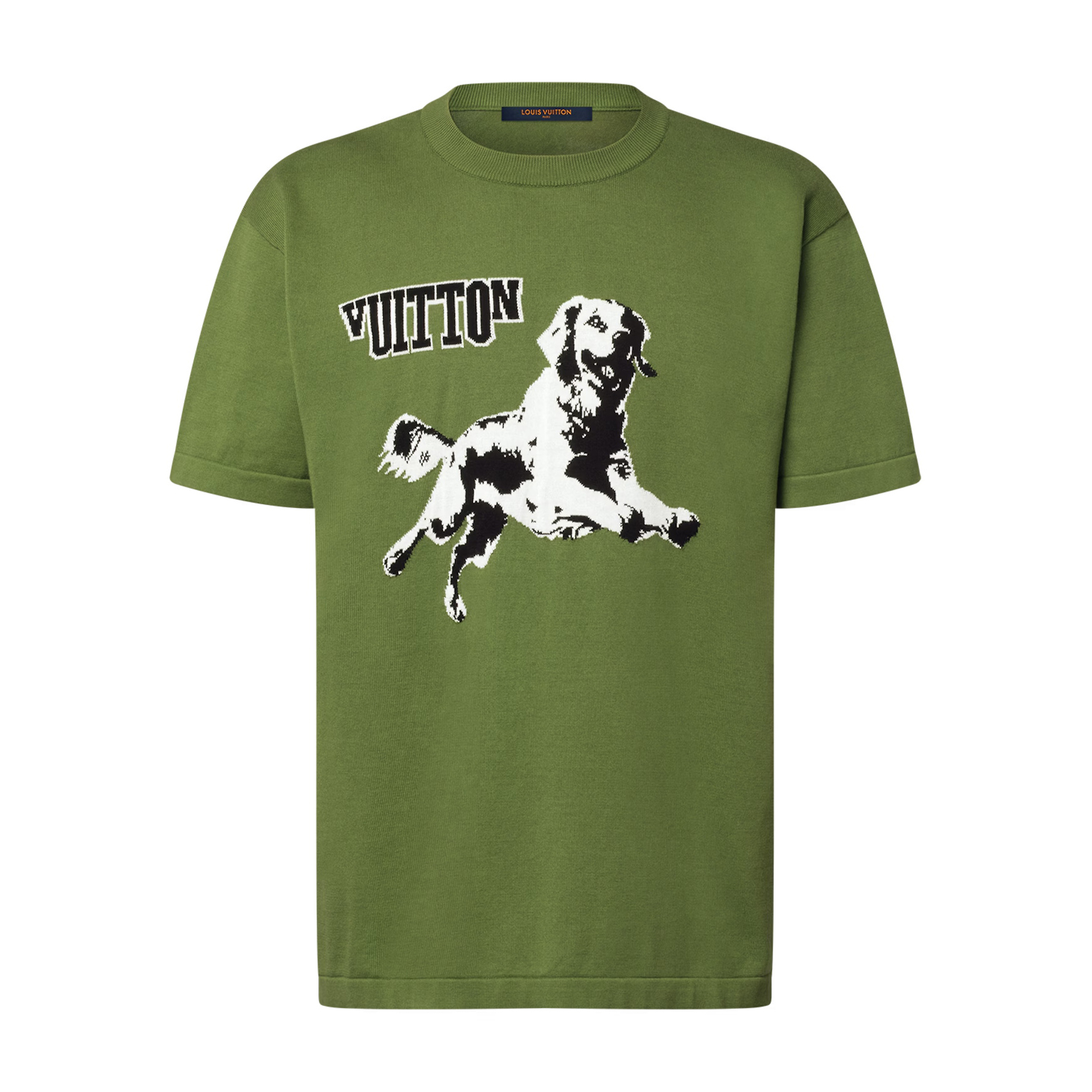 NIGO Louis Vuitton Men's Summer Puppy Printed Round Neck Solid Color Cotton Short Sleeve T-Shirt #nigo74491