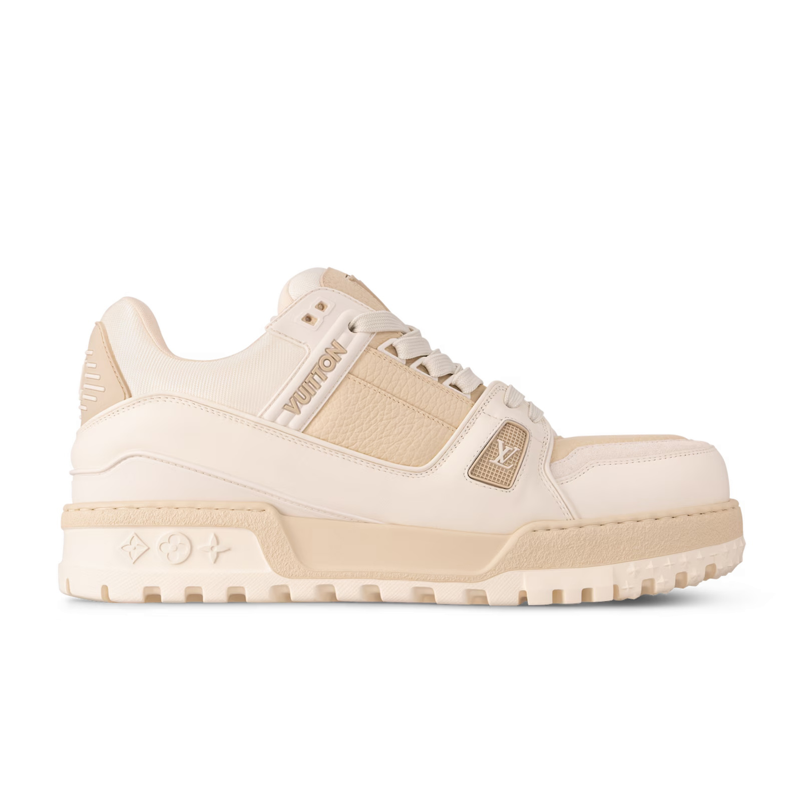 NIGO Louis Vuitton LV Trainer Maxi Men's Round Toe Colorblock Leather Lace-Up Low Top Board Shoes #nigo74522