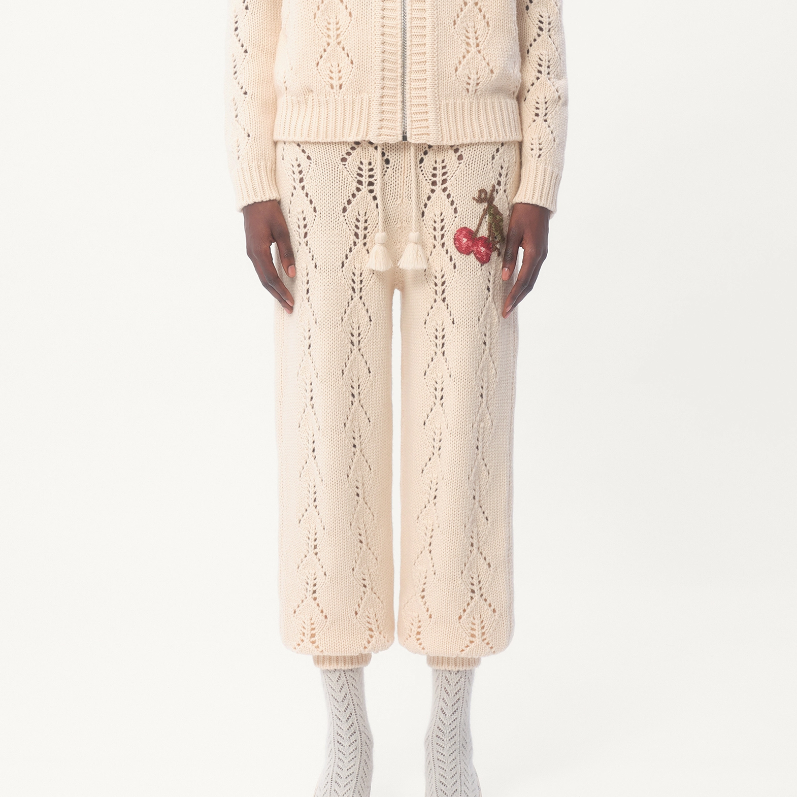 NIGO Valentino Women's Spring, Autumn And Winter Wool And Cashmere Casual Solid Color Straight Leg Pants Ngvp #nigo9728