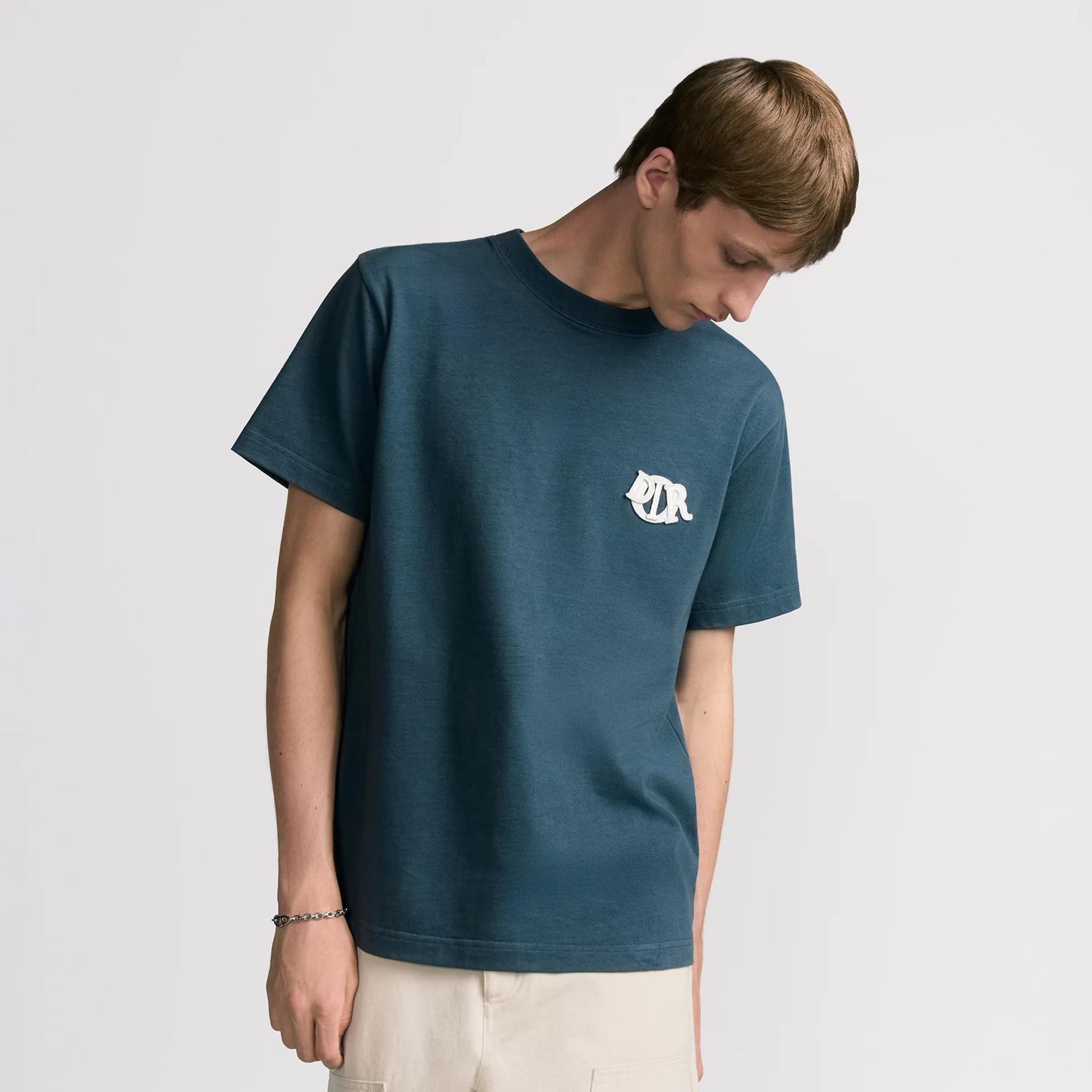 NIGO Dior Men's Summer Dior Charm Solid Color Cotton Round Neck Loose Short Sleeve T-Shirt #nigo71759