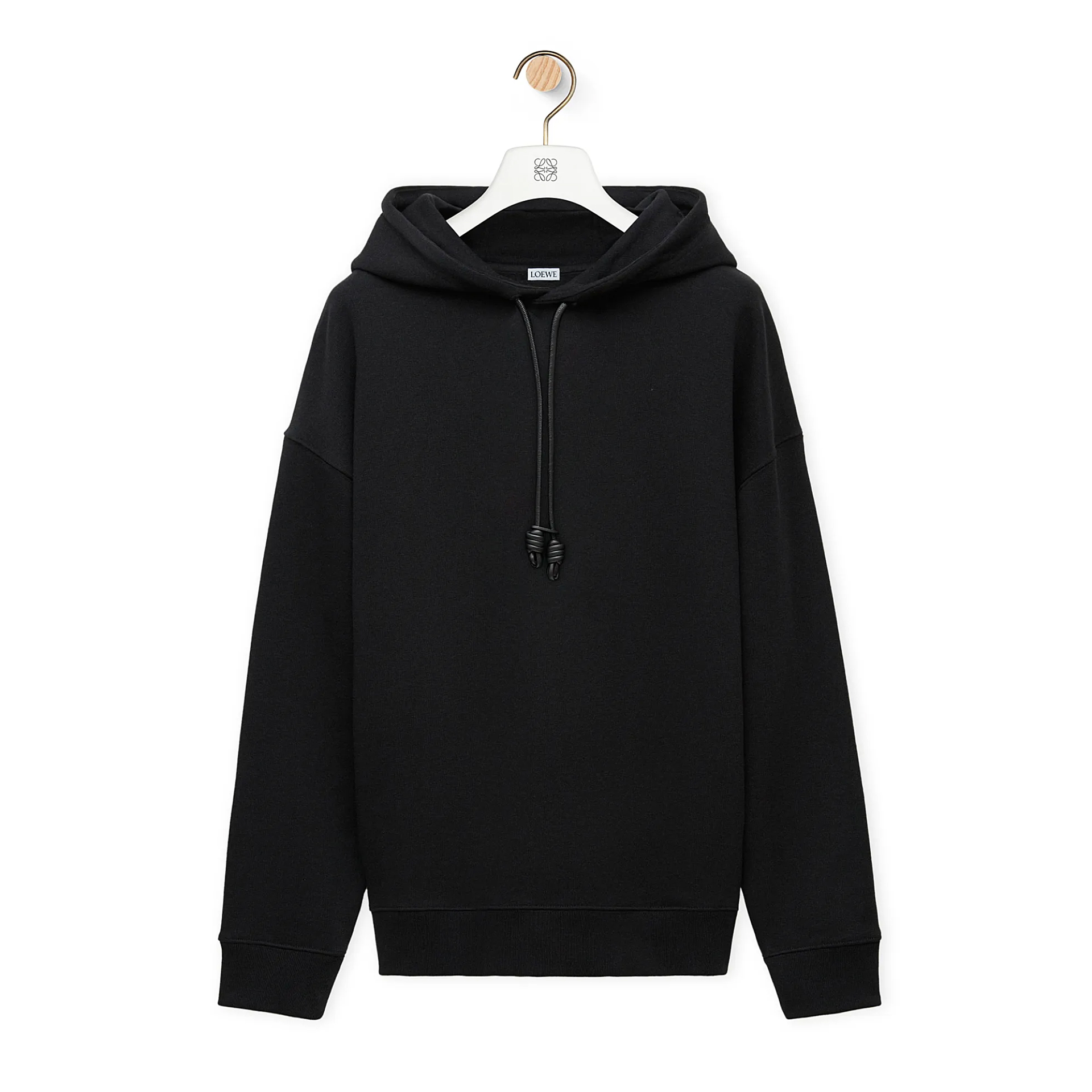 NIGO Loewe Men's Logo Embroidery Spring And Autumn Cotton Loose Solid Color Long Sleeve Pullover Hooded Drawstring Sweatshirt #nigo71813