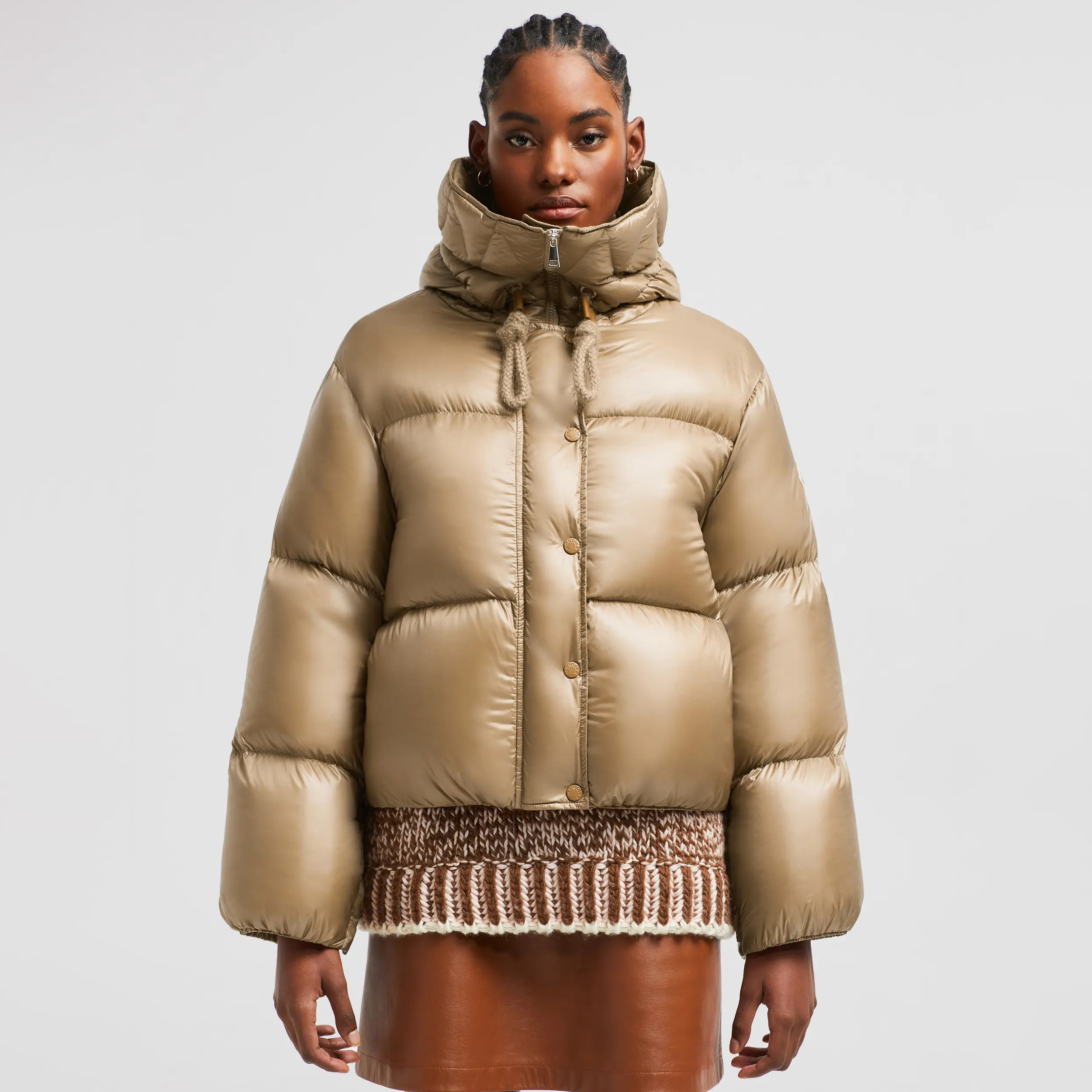 NIGO Moncler Women's Autumn and Winter Solid Color Hooded Cozy Concealed Zipper Long Sleeve Puffer Down Jacket #nigo74546