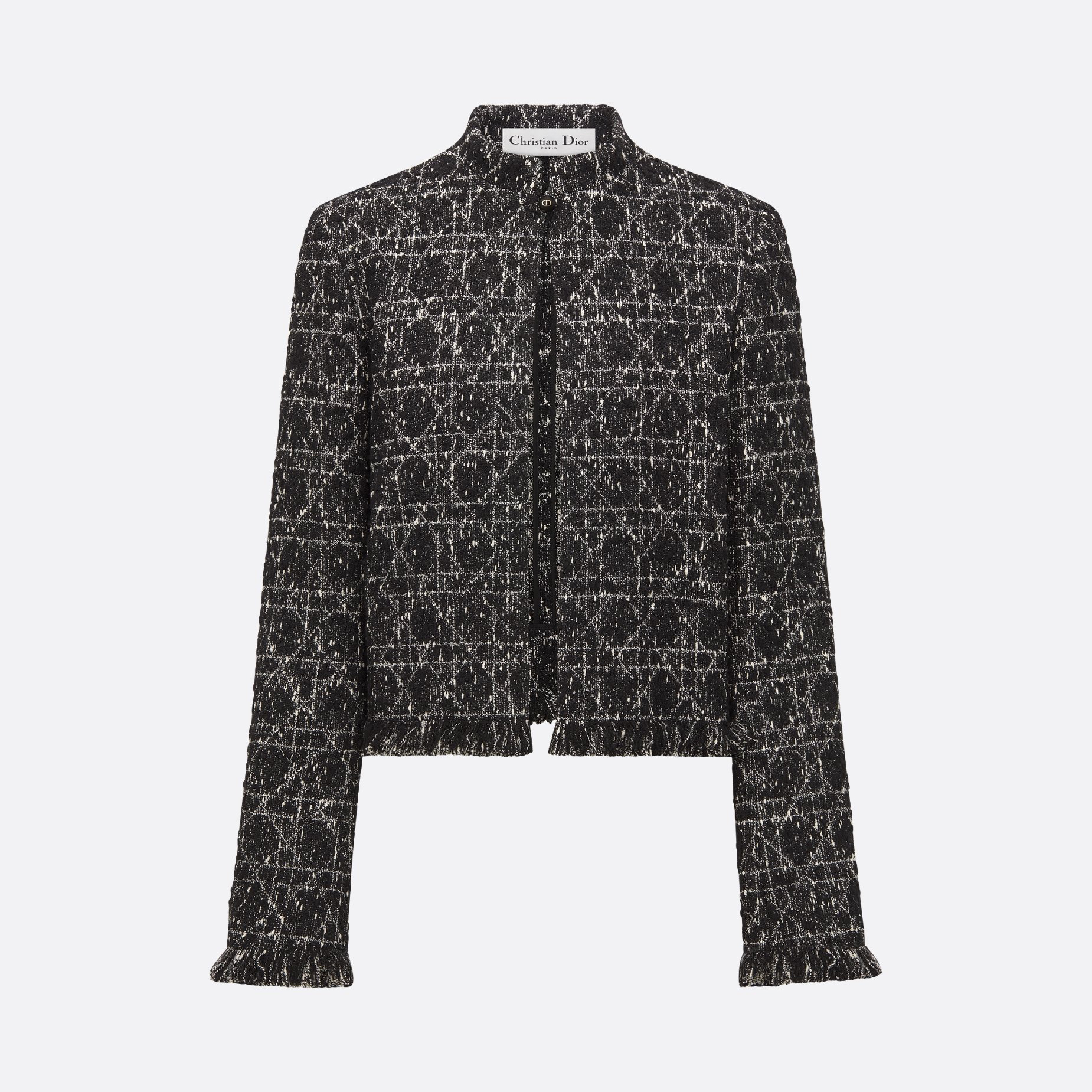 NIGO Dior Women's Spring and Autumn Macrocannage Cropped Jacket Tassel Trim Solid Color Casual Long Sleeve Blazer Jacket Ngvp #nigo9746