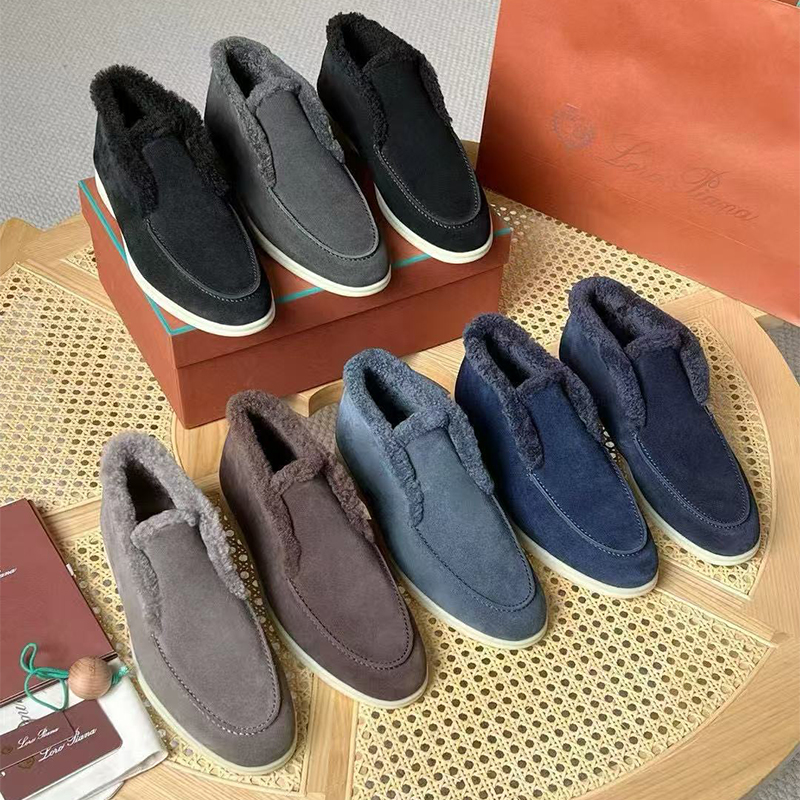 NIGO Loro Piana Men's Spring, Autumn And Winter Casual Solid Color Round Toe Suede Short Boots Shoes Ngvp #nigo9744