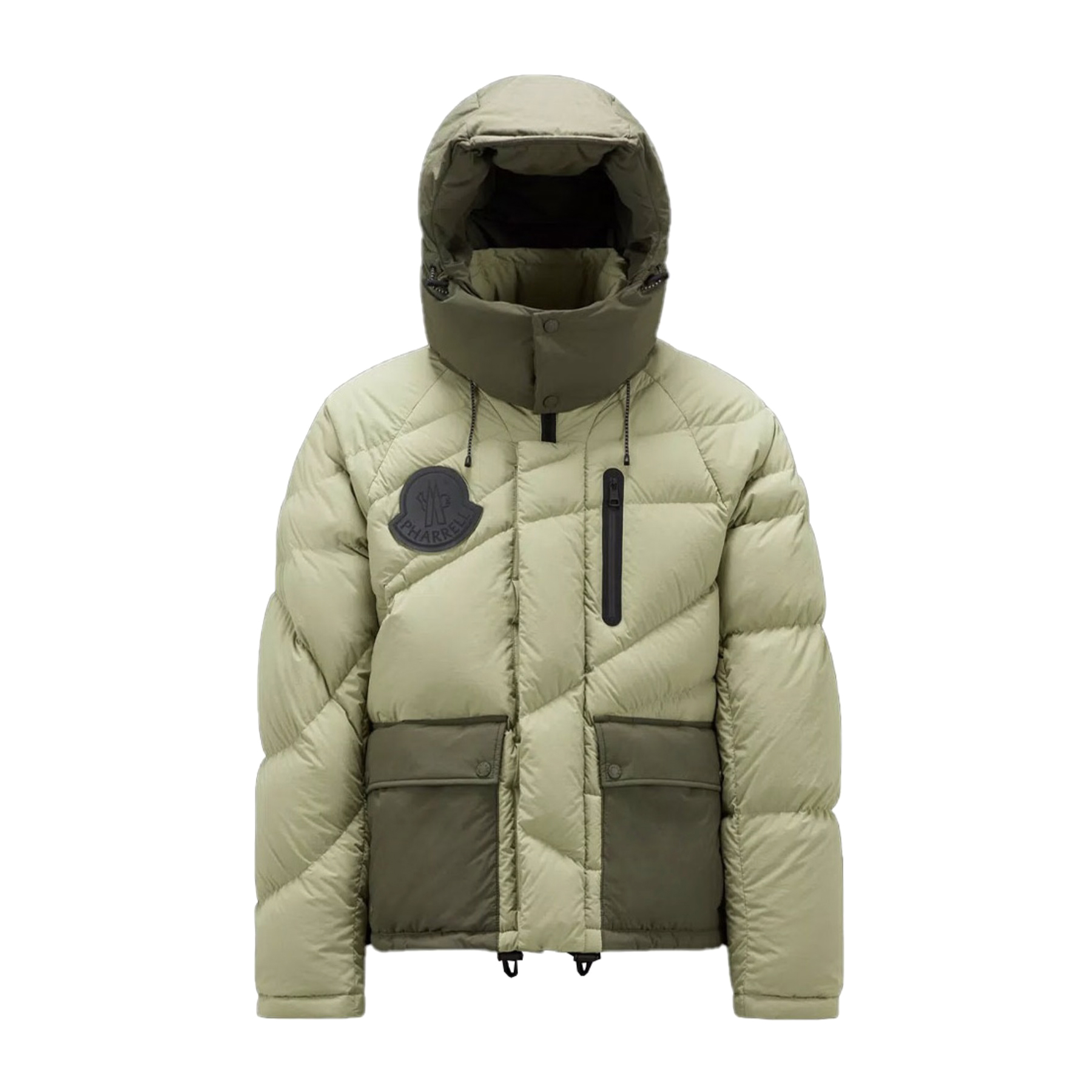 NIGO Moncler X Pharrell Williams Men And Women With The Same Models Of Autumn And Winter Solid Color Removable Hat Waterproof Nylon Stitching Long Sleeved Puffer Down Jacket #nigo74576