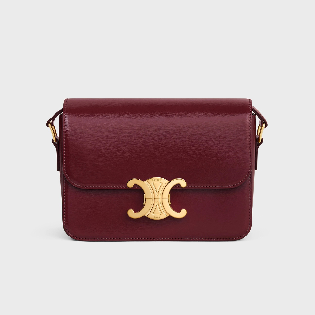 NIGO Celine TRIOMPHE Women's Monogrammed Gold Buckle Solid Crossbody Shoulder Bag Bags #nigo74586