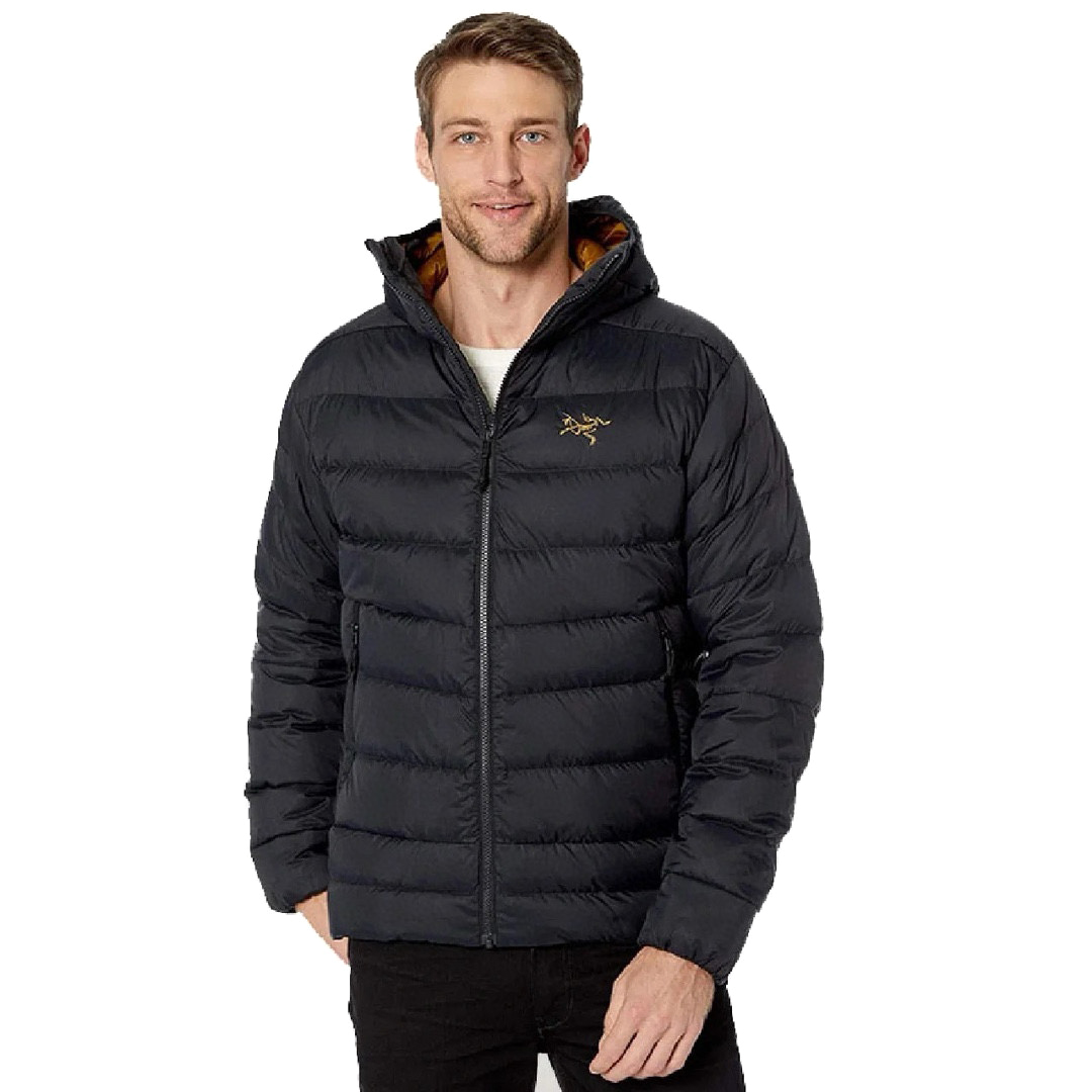 NIGO Arcteryx Men's Autumn and Winter Solid Color Nylon Waterproof Fabric Hooded Zipper Long Sleeve Puffer Down Jacket #nigo74593