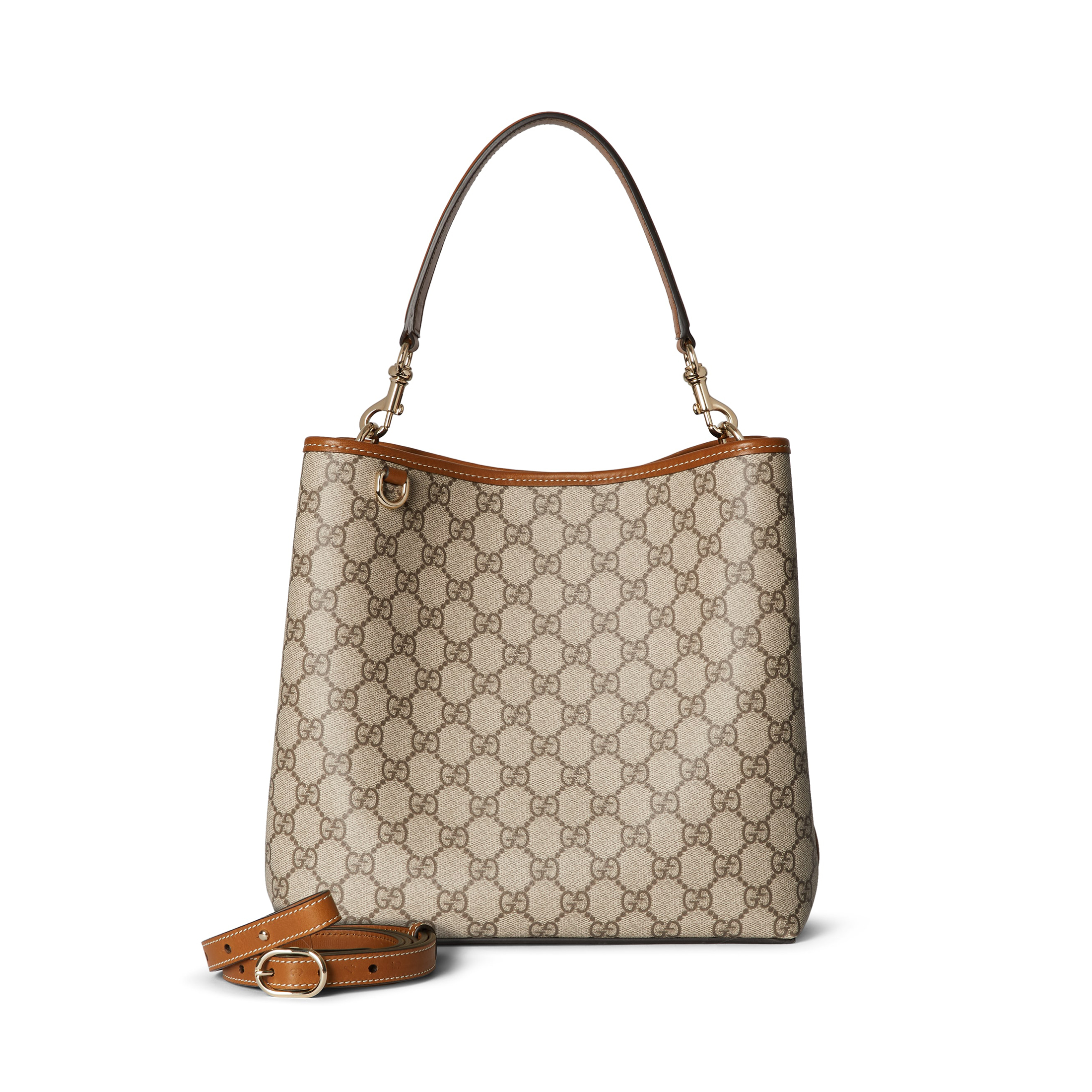 NIGO Gucci Emblem Women's Solid Color Logo Printed Magnetic Clasp Closure Leather Coated Fabric Shoulder Crossbody Handbag Bag Bags #nigo74594