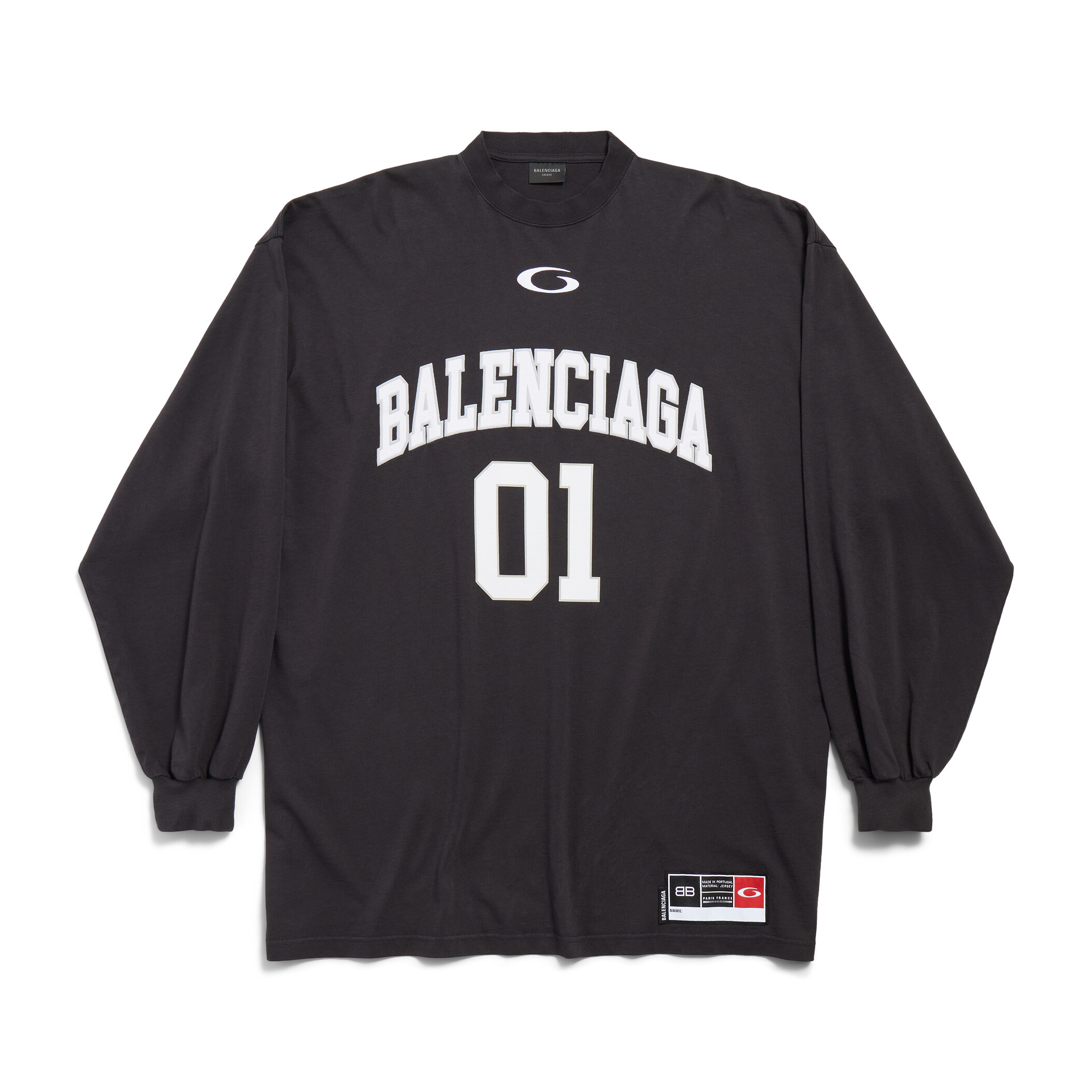 NIGO Balenciaga Men's Summer Letter Logo Print Round Neck Regular Fit Long Sleeve T-Shirt #nigo74596