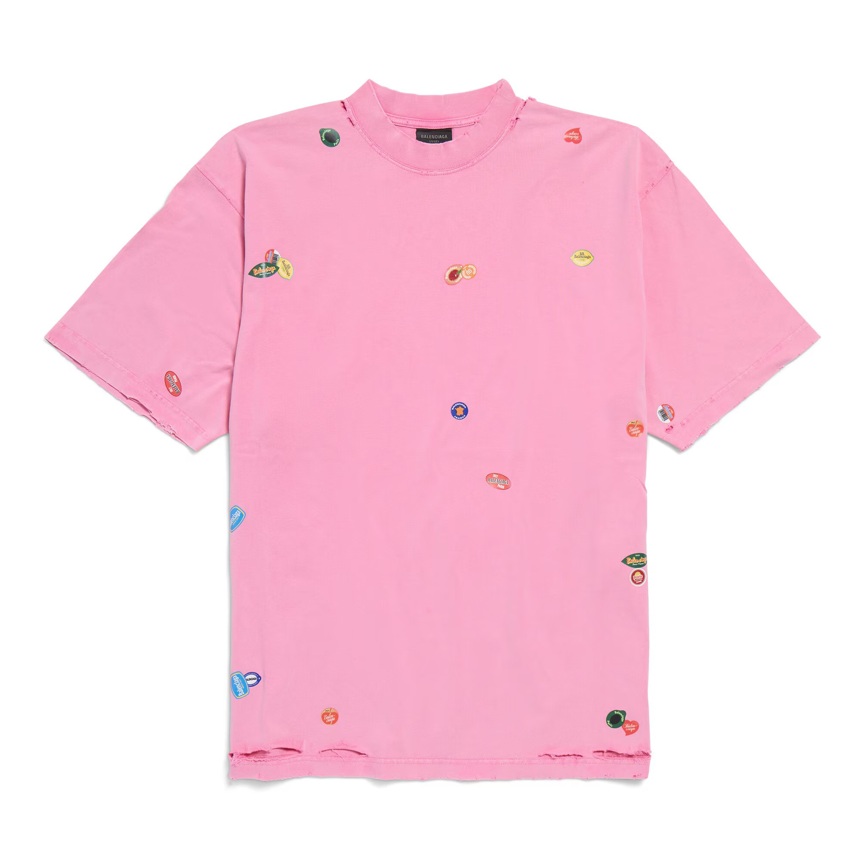 NIGO Balenciaga Women's Summer Round Neck Fruity Print Retro Solid Color Loose Cotton Short Sleeve T-Shirt Ngvp ﻿#nigo9756