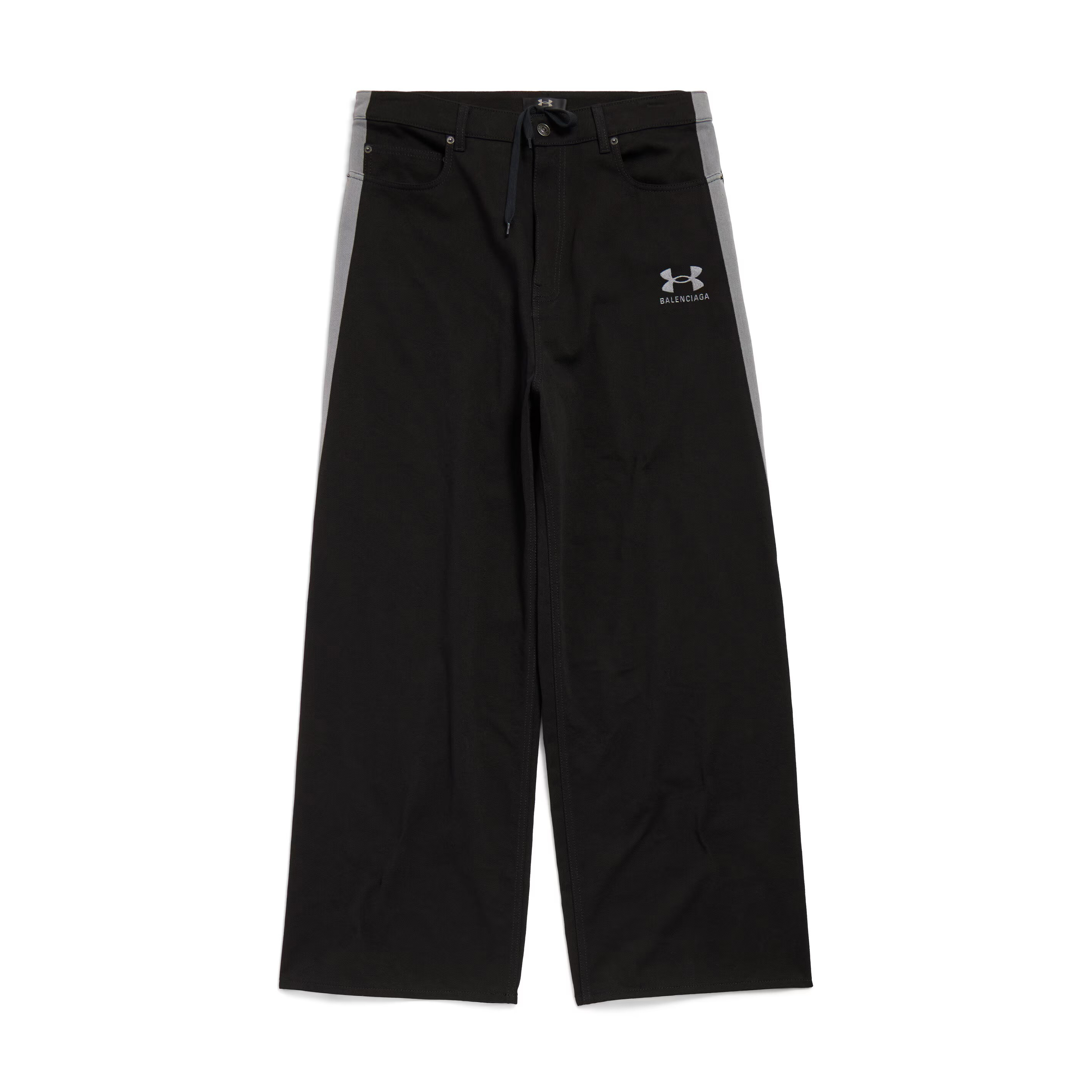 NIGO Balenciaga Men's Spring & Autumn Logo Printed Solid Color Lace-Up Mid-Rise Straight Leg Casual Pants #nigo74653