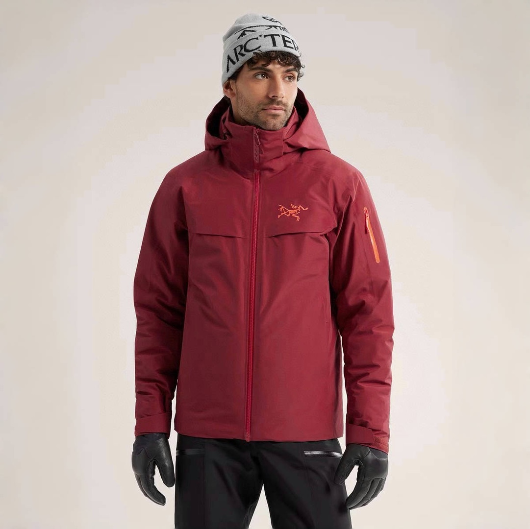 NIGO Arcteryx Autumn And Winter Solid Color Zipper Waterproof Windproof Long-Sleeved Hooded Jacket #nigo74667