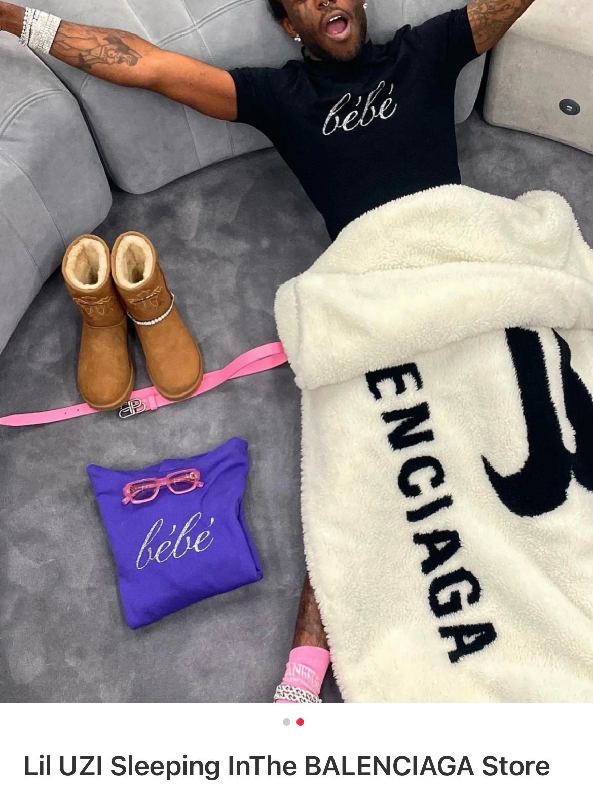 NIGO Balenciaga Men's and Women's Alphabet Print White Blanket #nigo74663