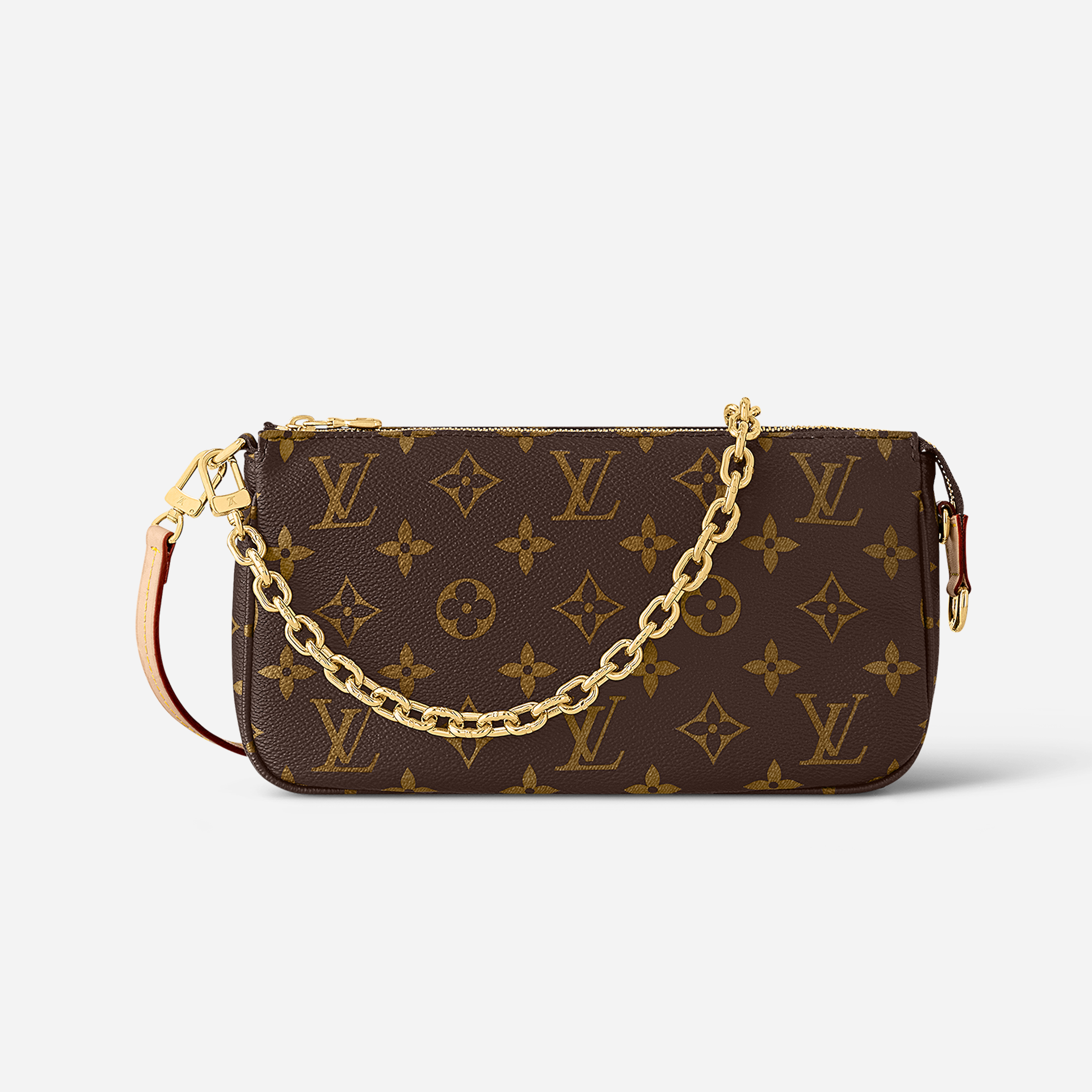 NIGO Louis Vuitton Women's Pochette Accessoires Handbag Logo Full Printed Solid Color Cowhide Casual Shoulder Bag M82766 #nigo71815
