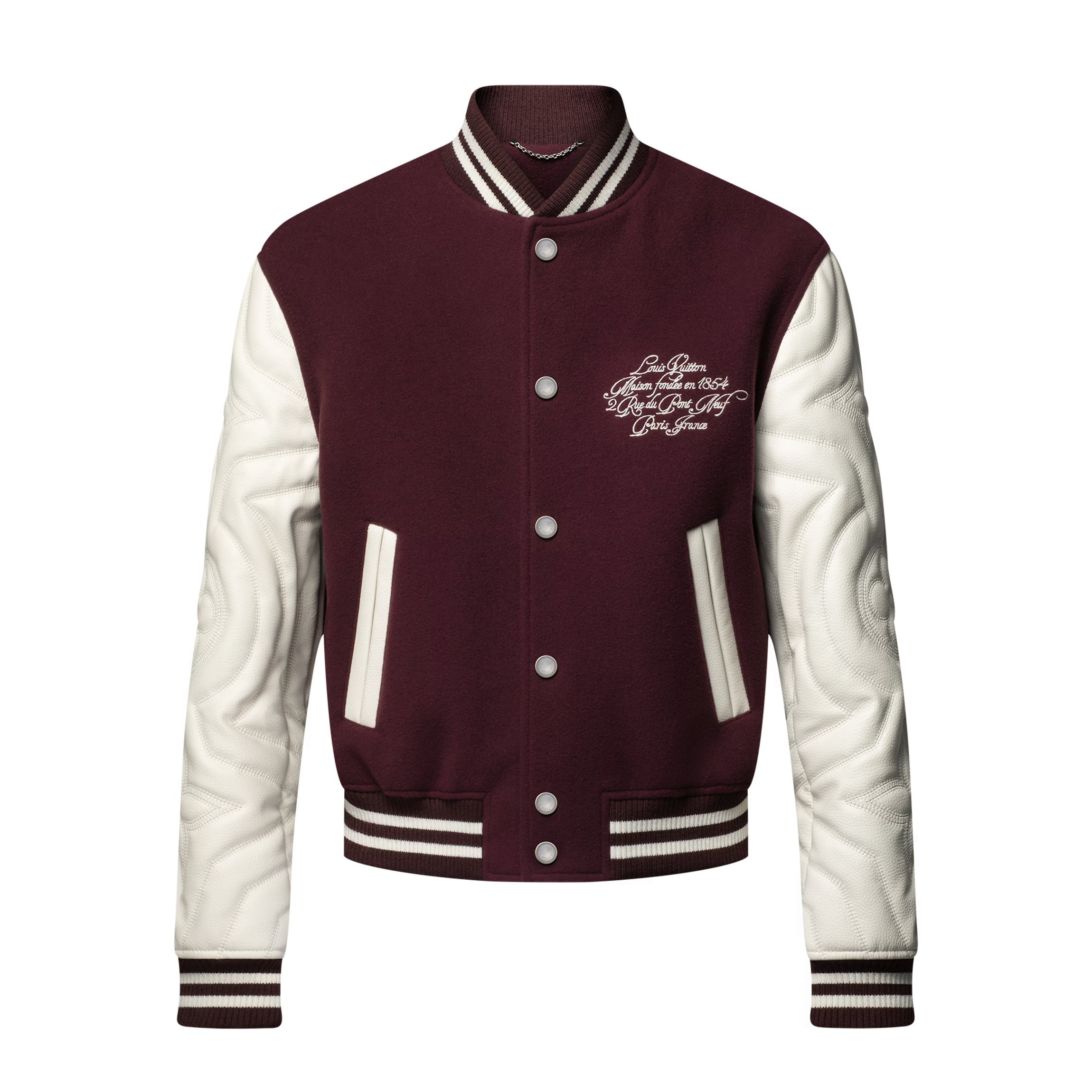 NIGO Louis Vuitton Men's Spring And Autumn Color Blocking Logo Letters Embroidered Single Breasted Long Sleeved Baseball Jacket #nigo74677