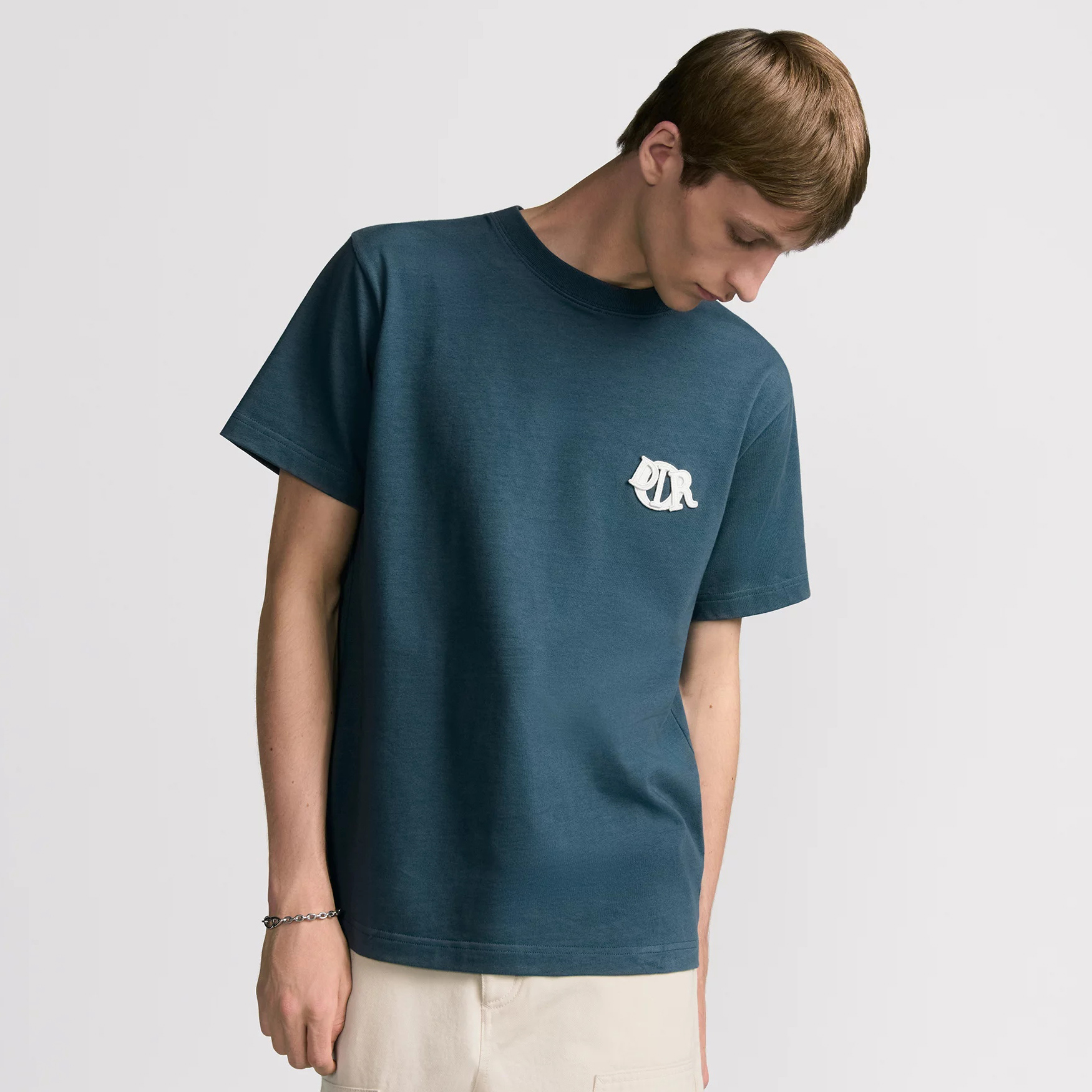 NIGO Dior Men's Summer Dior Charm Solid Color Cotton Round Neck Loose Short Sleeve T-Shirt #nigo74679