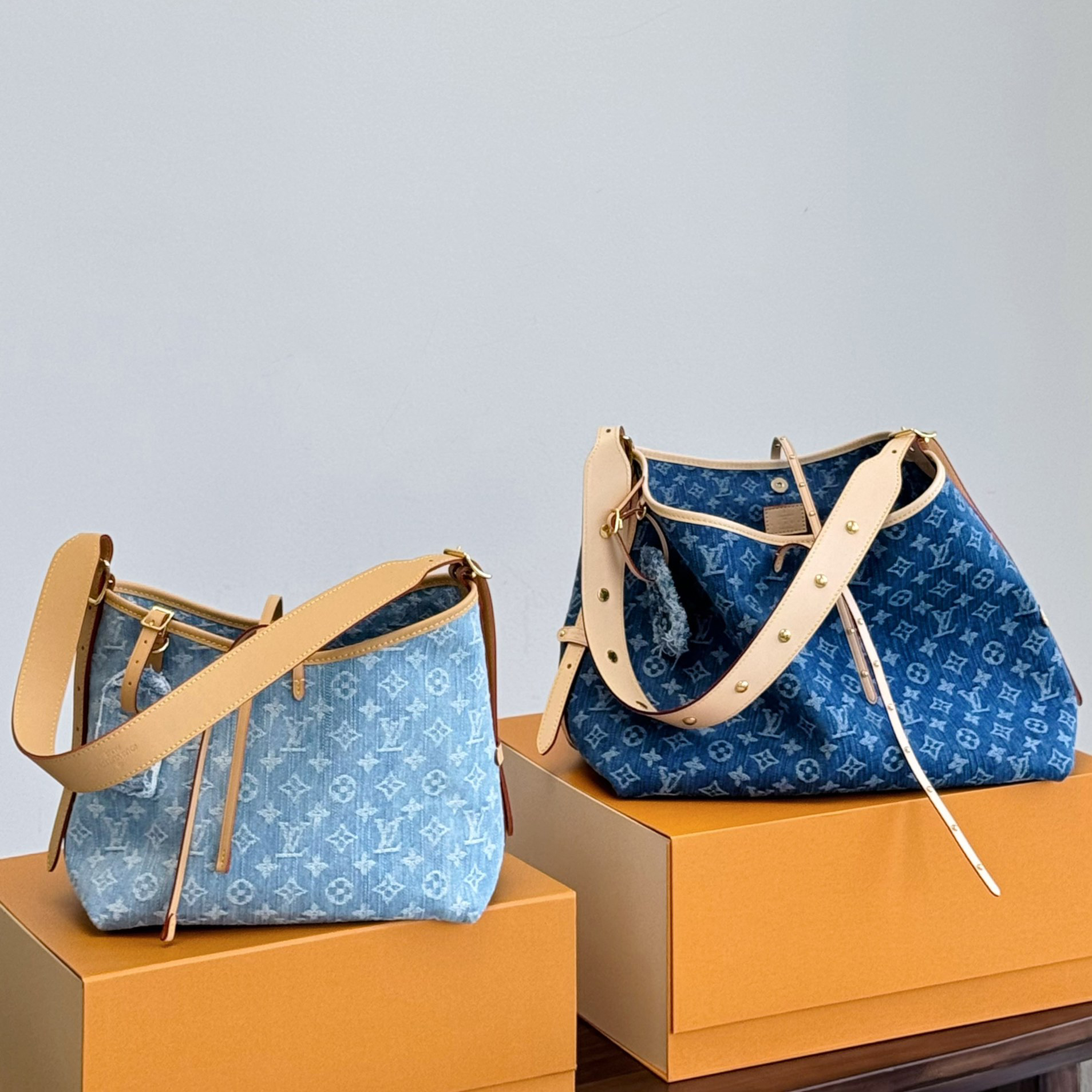 NIGO Carryall Louis Vuitton Women's Blue Adjustable Shoulder Strap Canvas with Leather Letter Logo Tote Shoulder Bag Bags #nigo74717