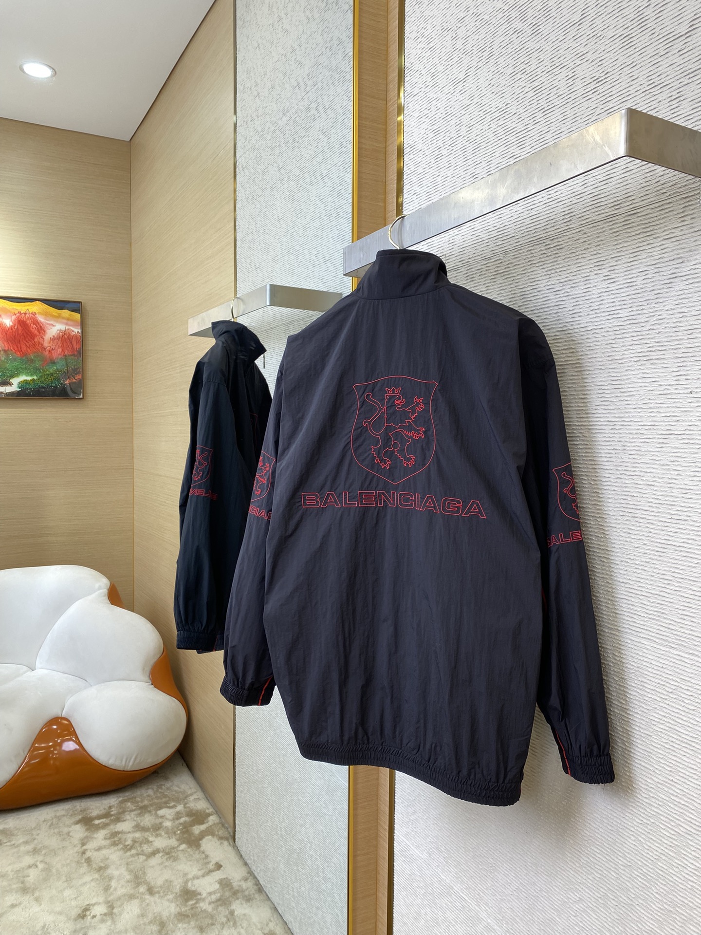 NIGO Balenciaga Men's Spring and Autumn Standing Collar Monogram Printed Zipper Long Sleeve Jacket #nigo74726