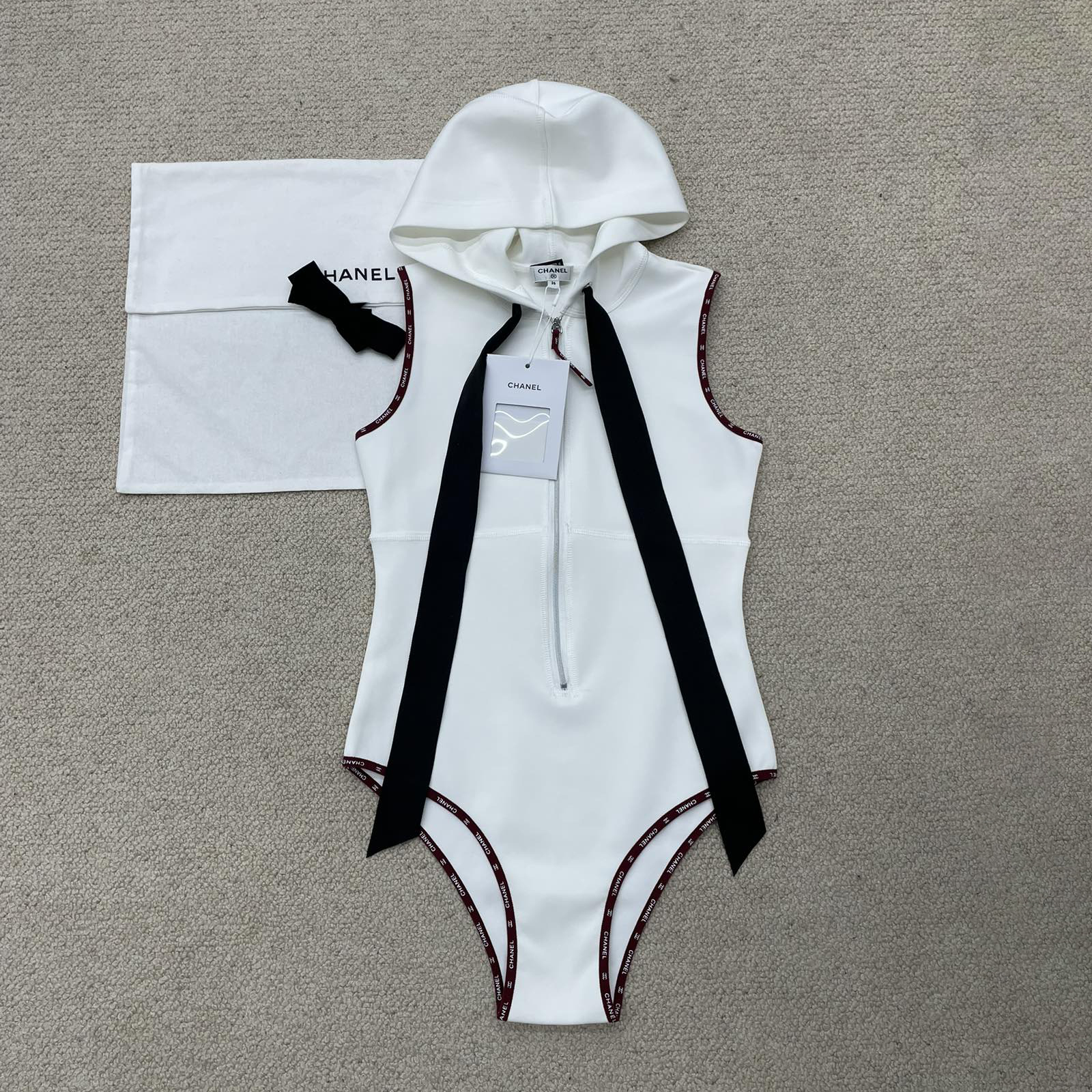 NIGO Chanel Women's Summer Pattern Printed Stretch Fabric One-piece Swimsuit #nigo74735