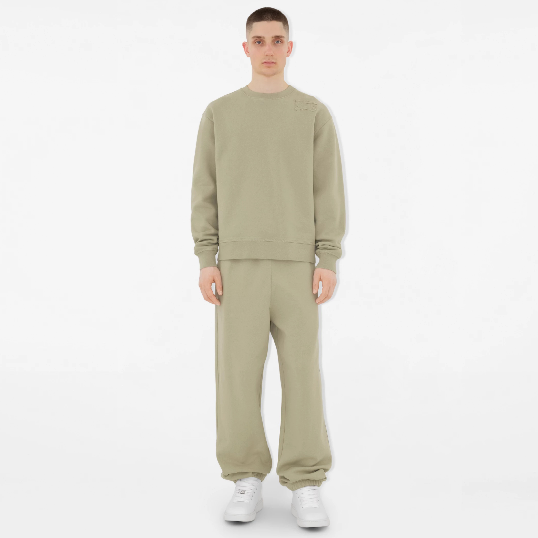 NIGO Burberry Men's Spring And Fall Solid Color Embroidery Pattern Print Round Neck Long Sleeved Sweatshirt Elastic Drawstring Casual Pants Suit Set #nigo74742