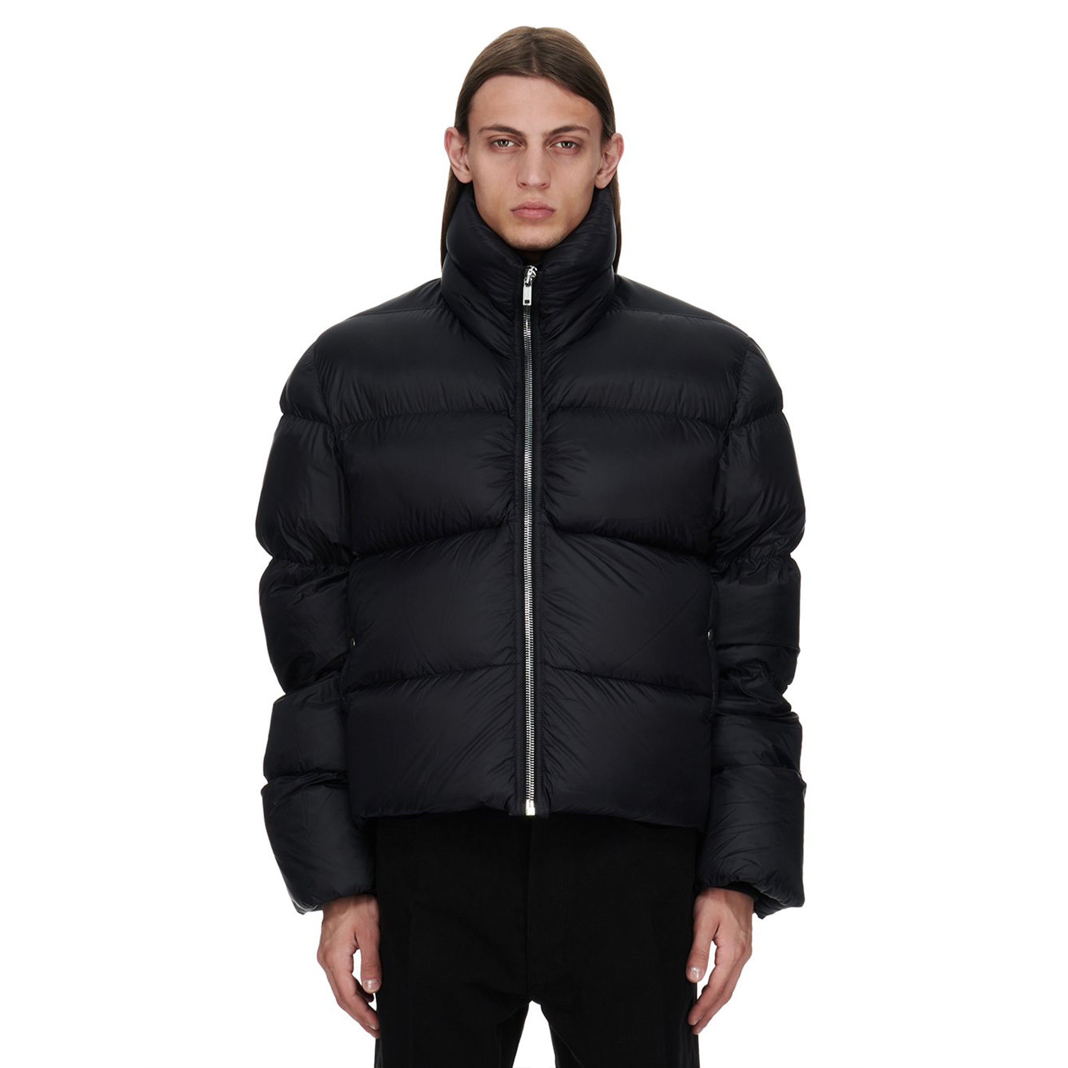 NIGO Rick Owens Men's Autumn And Winter Dark Style Collar Zip Down Jacket Warm High Street Fashion Casual Versatile Down Coat Ngvp #nigo9791