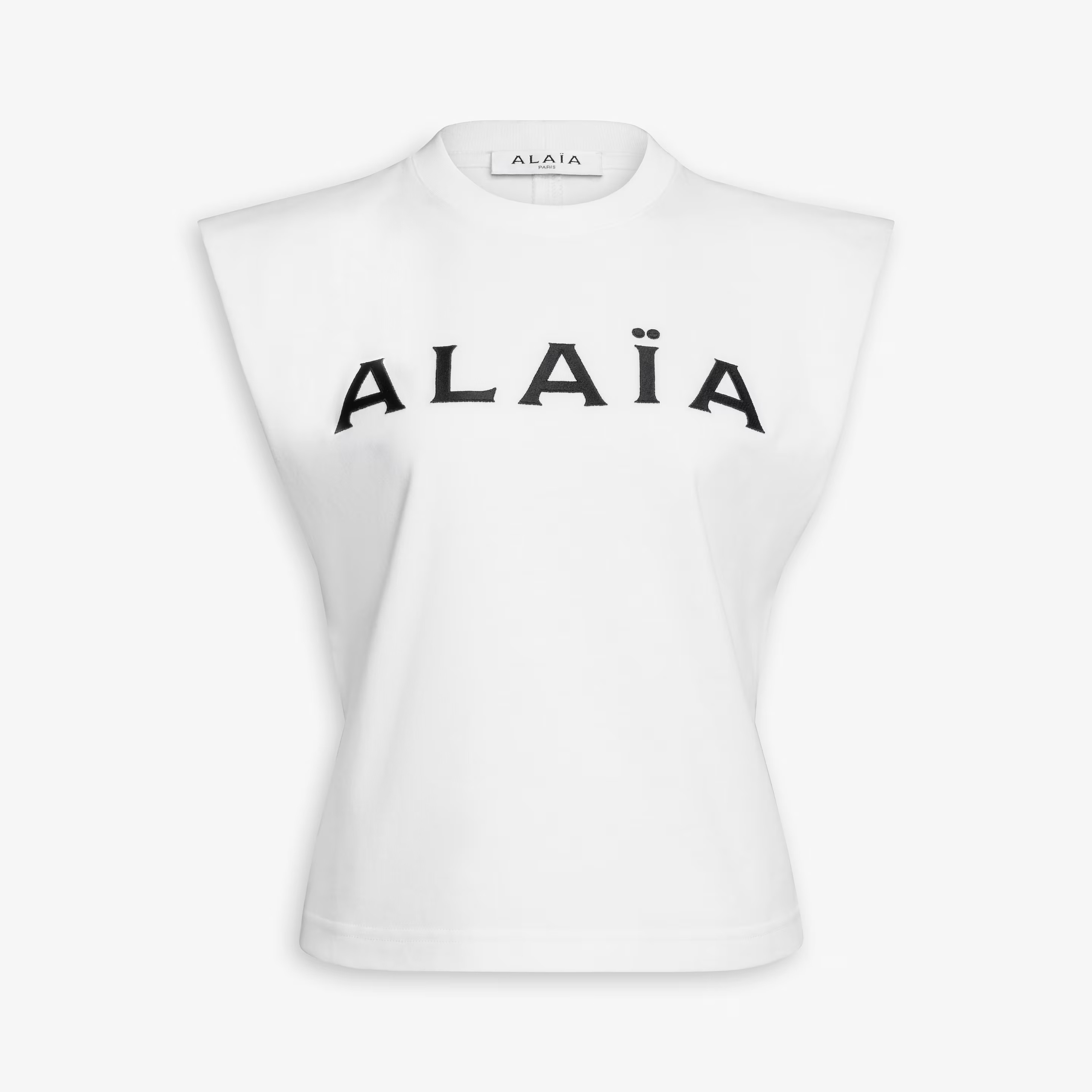 NIGO Alaia Women's Summer Solid Color Letter Printed Cotton Knit Sleeveless T-Shirt Top #nigo74733