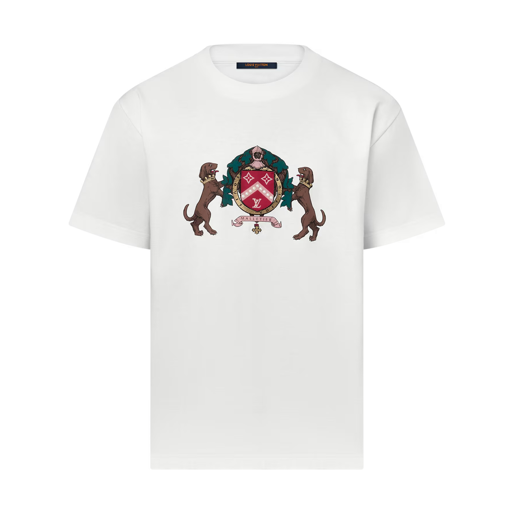 NIGO Louis Vuitton Men's Summer Logo Printed Beaded Embroidery Round Neck Short Sleeve T-Shirt #nigo74748