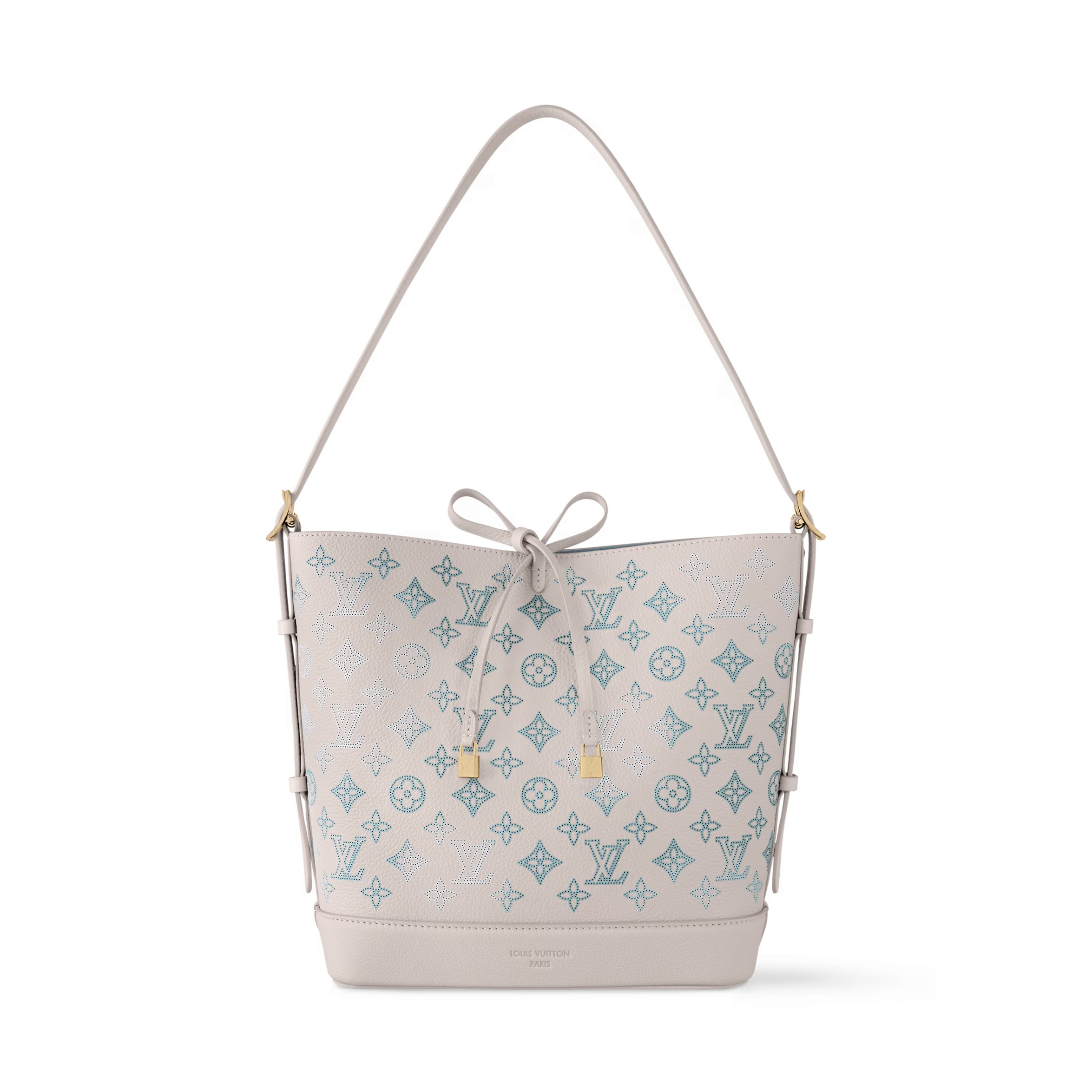 NIGO Louis Vuitton Women's Solid Color Monogram Logo Adjustable Shoulder Strap Leather Tote Shoulder Bag Bags #nigo74752