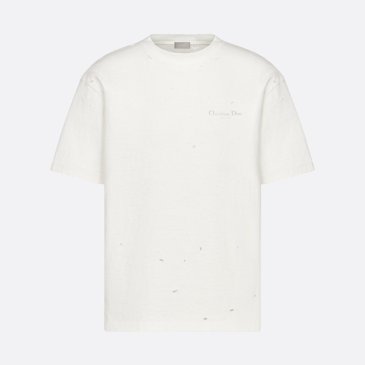 NIGO Dior Men's Solid Color Hole Letters Printed Round Neck Cotton Short Sleeve T-shirt #nigo74768
