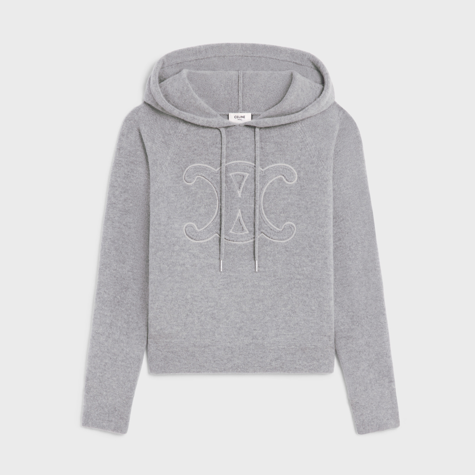 NIGO Celine Women's Spring and Autumn Solid Color Logo Pattern Embroidery Hooded Pullover Wool Long Sleeve Sweater Sweatshirt #nigo74773