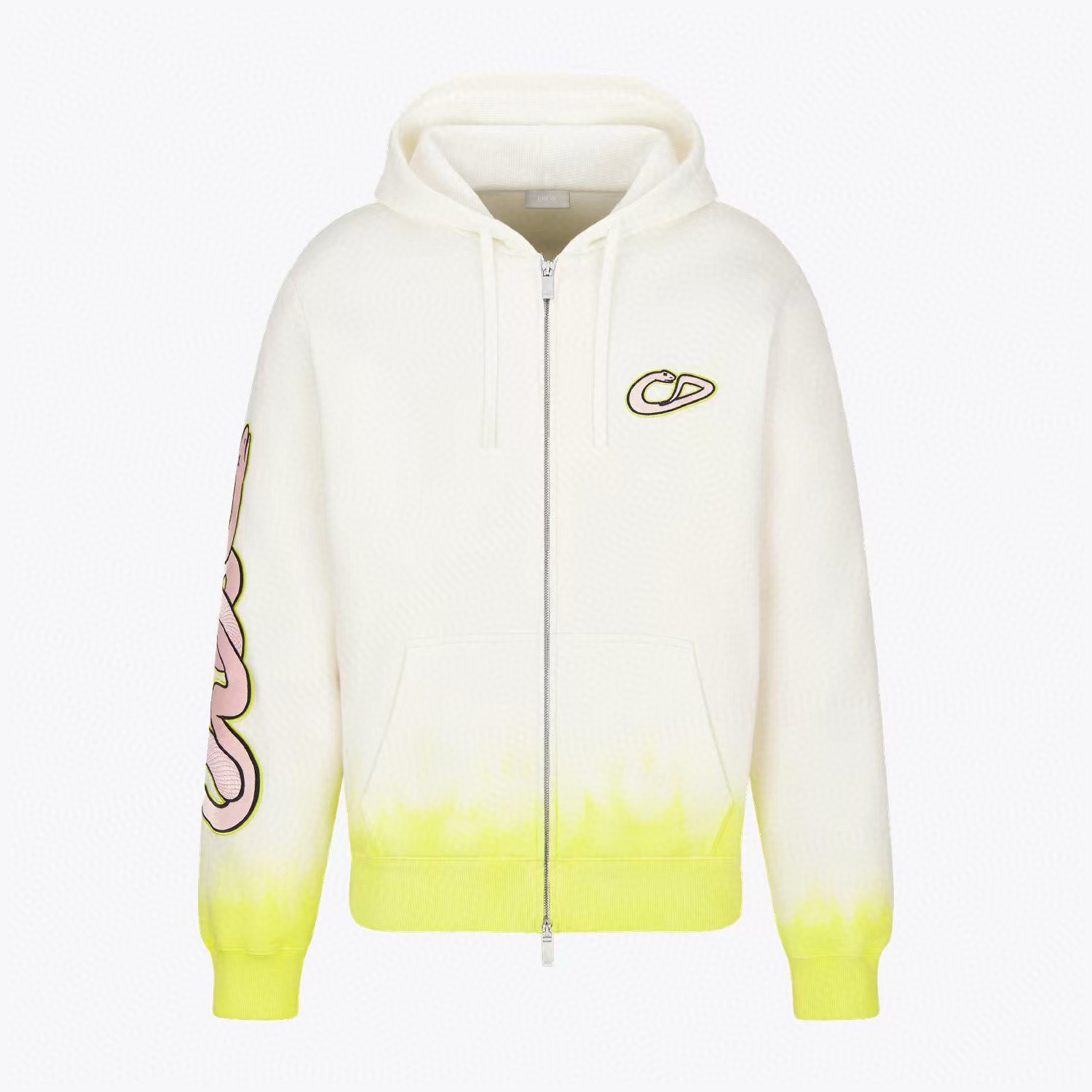 NIGO Dior And Kaws Men's Colorblocked Drawstring Hooded Zipper Long Sleeve Sweatshirt Jacket #nigo74776