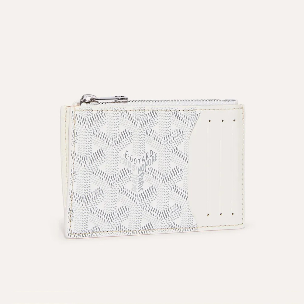 NIGO GOYARD Bourbon Men's and Women's Old Flower Full Print Zipper Closure Canvas Patchwork Leather Card Case Bag Bags #nigo74799
