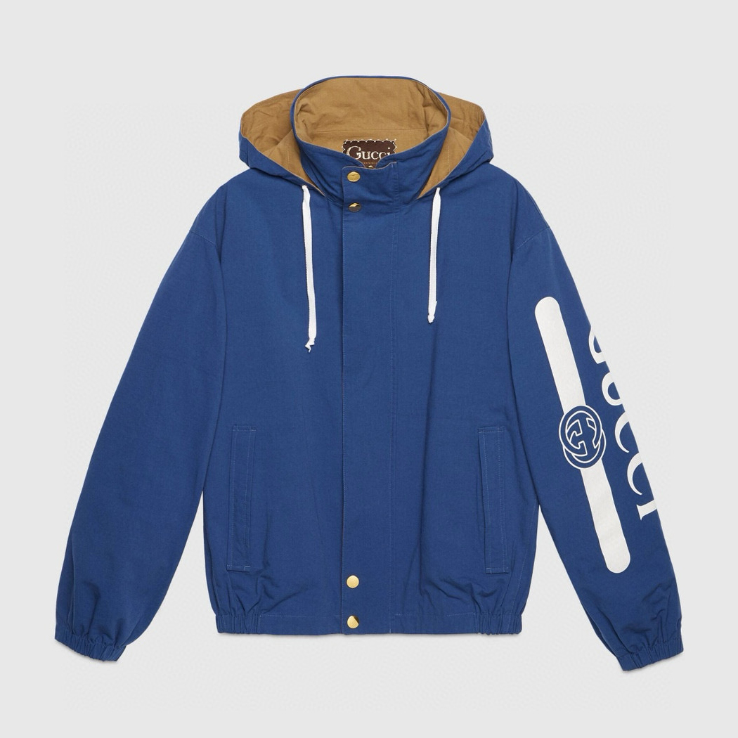 NIGO Gucci Men's Spring and Autumn Solid Color Logo Printed Reversible Zipper Long Sleeve Jacket #nigo74788