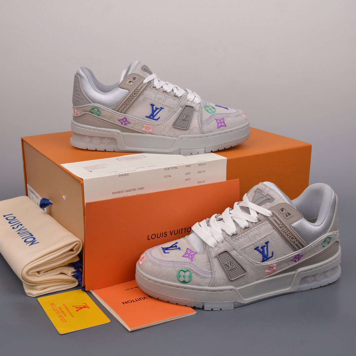 NIGO Louis Vuitton LV Trainer Men Women Solid Color LV SKATE Sneakers Casual Round Toe Retro Low Top Board Shoes #nigo74787