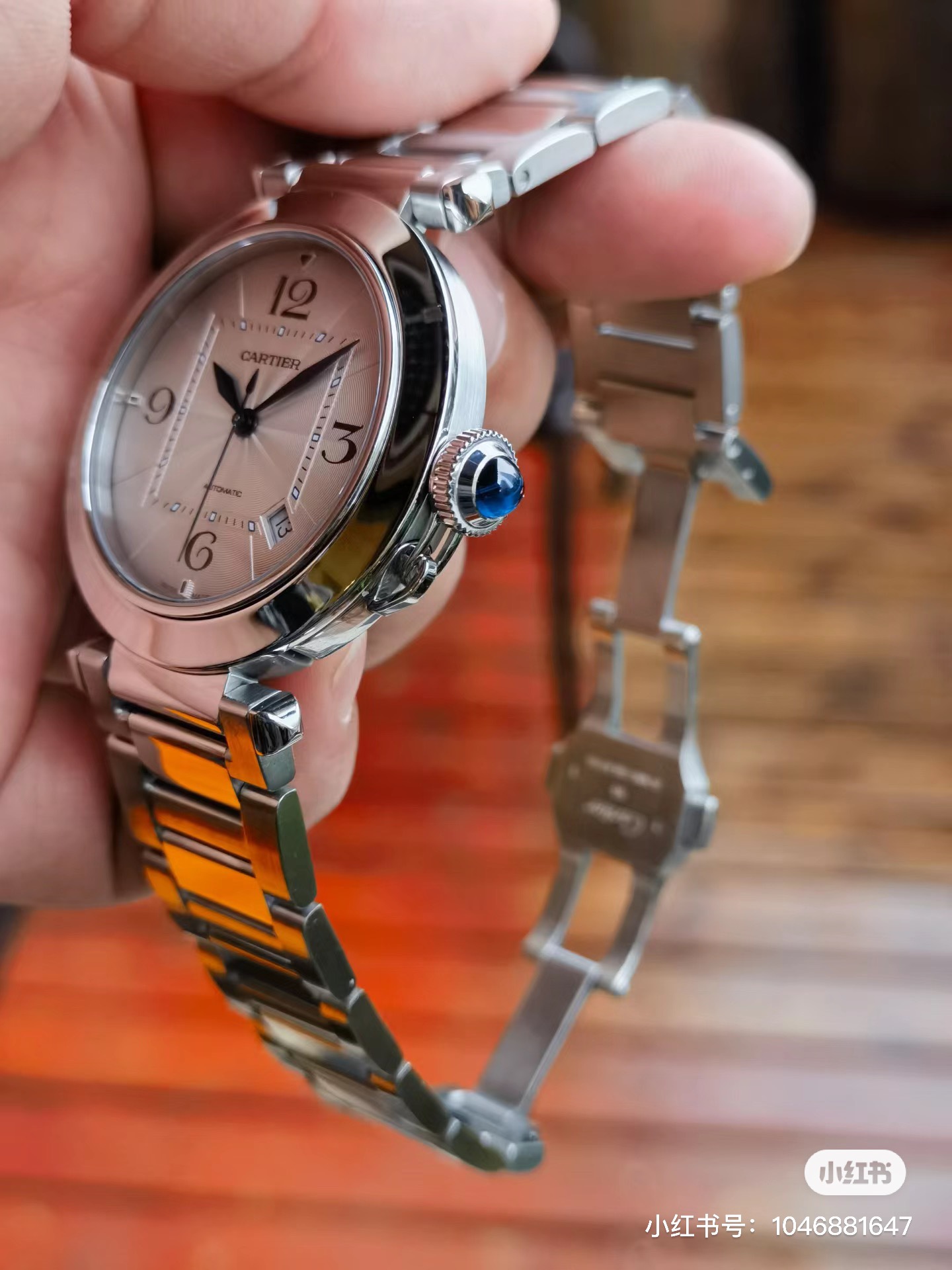 NIGO Cartier Pasha Men's Automatic Mechanical Movement 100M Water Resistant 41 mm White Dial Stainless Steel Case Strap Watch #nigo74822