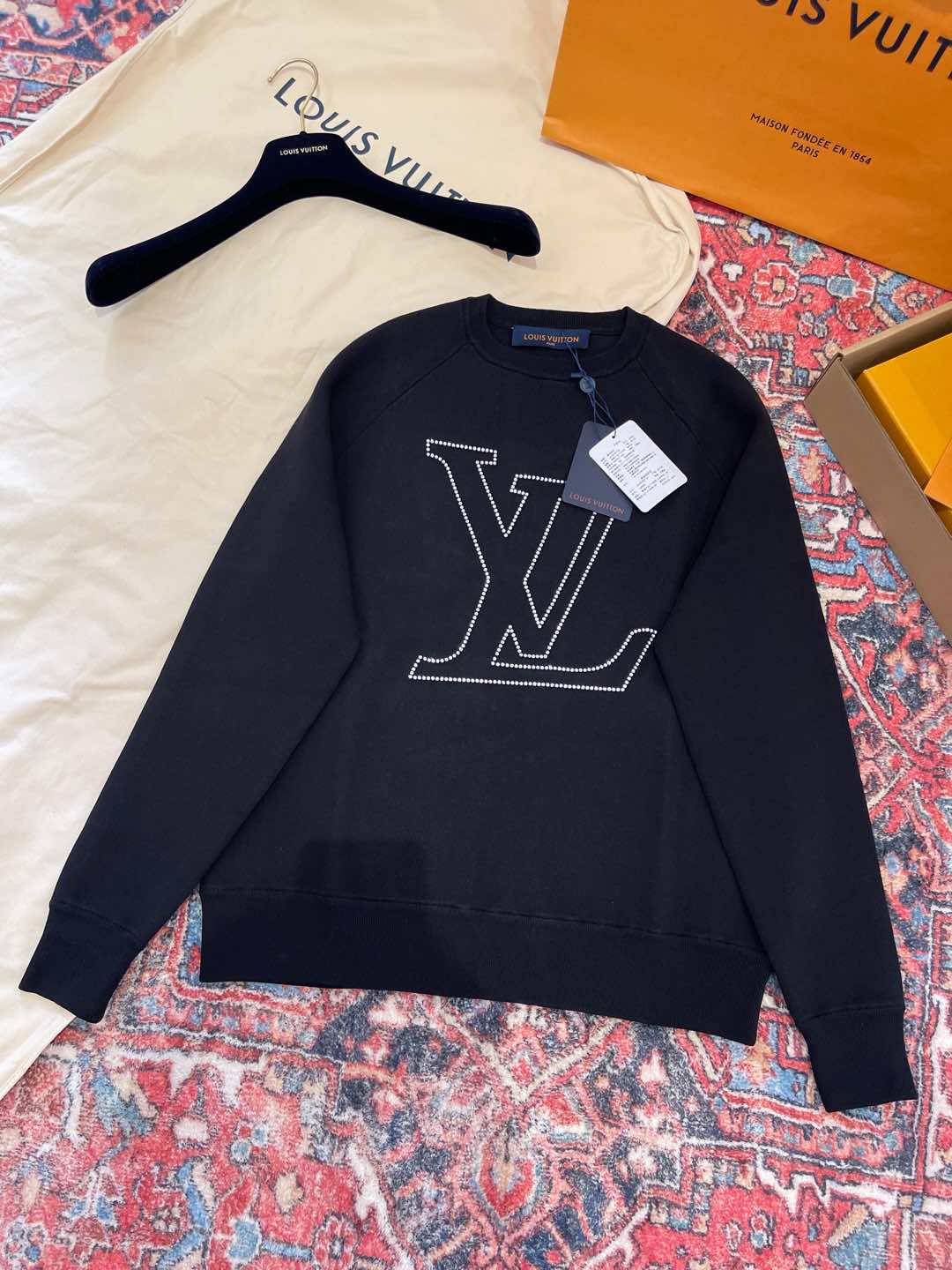 NIGO Louis Vuitton Men's Spring and Autumn Letter Printed Round Neck Cotton Long Sleeve Sweatshirt Pullover #nigo74823