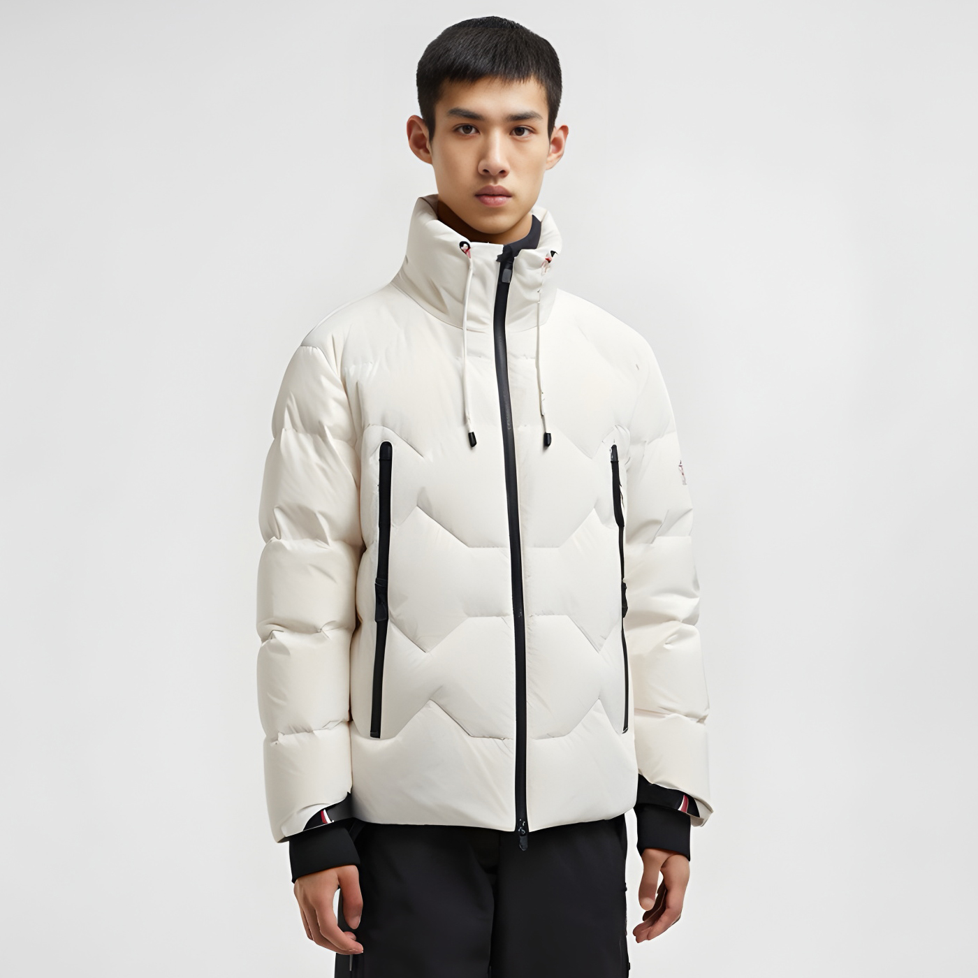 NIGO Moncler Men's Autumn and Winter Solid Color Standing Collar Zipper Long Sleeve Puffer Down Jacket #nigo74826