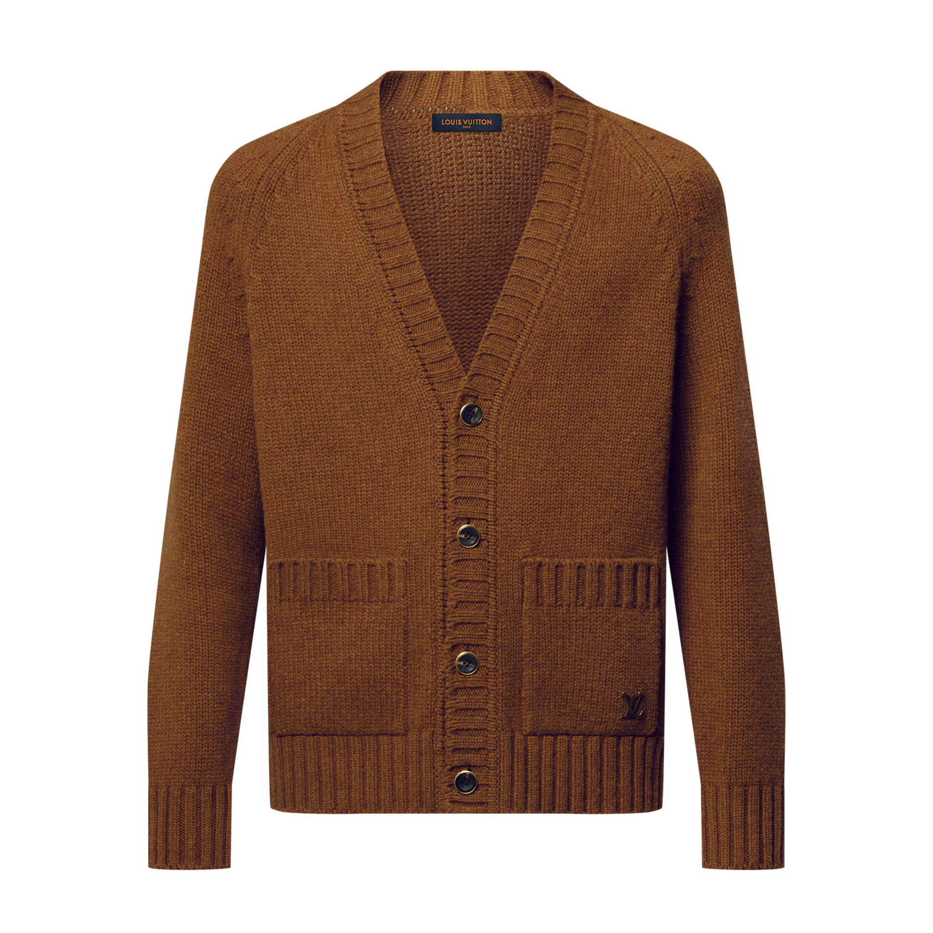 NIGO Louis Vuitton Men's Spring And Fall Solid Color Cashmere Blend Knitted Single Breasted Cardigan Jacket #nigo74839
