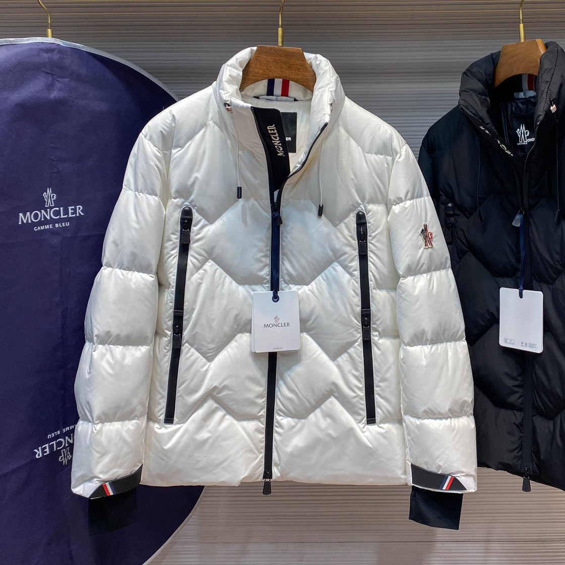 NIGO Moncler Men's Autumn and Winter Solid Color Standing Collar Zipper Long Sleeve Puffer Down Jacket #nigo74826