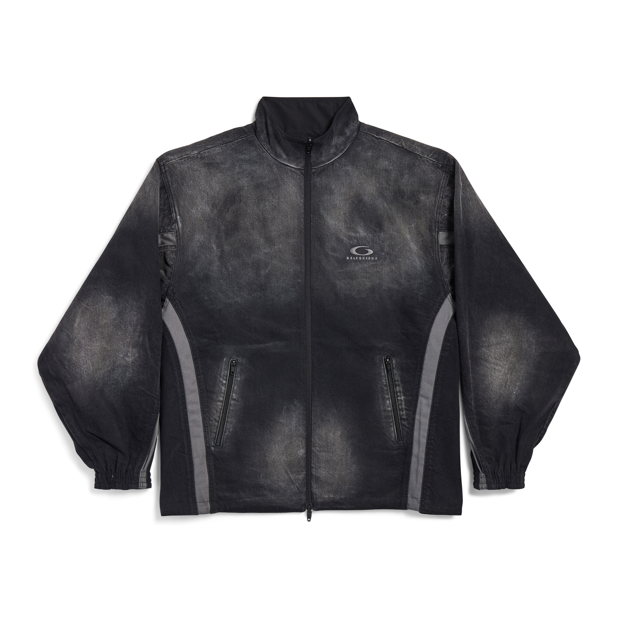 NIGO Balenciaga Men's Spring and Autumn Striped Colorblocking Logo Printed Embroidery Zipper Zipper Reversible Long Sleeve Jacket #nigo74833