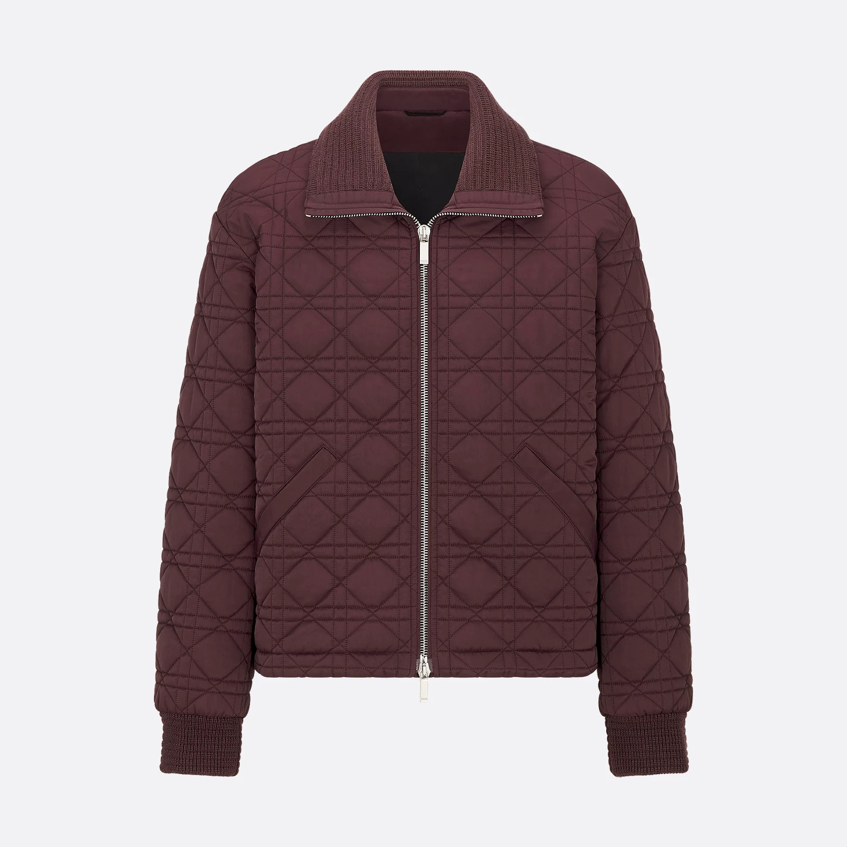 NIGO Dior Men's Autumn and Winter Solid Color Lapel Quilted Zipper Long Sleeve Jacket #nigo74854
