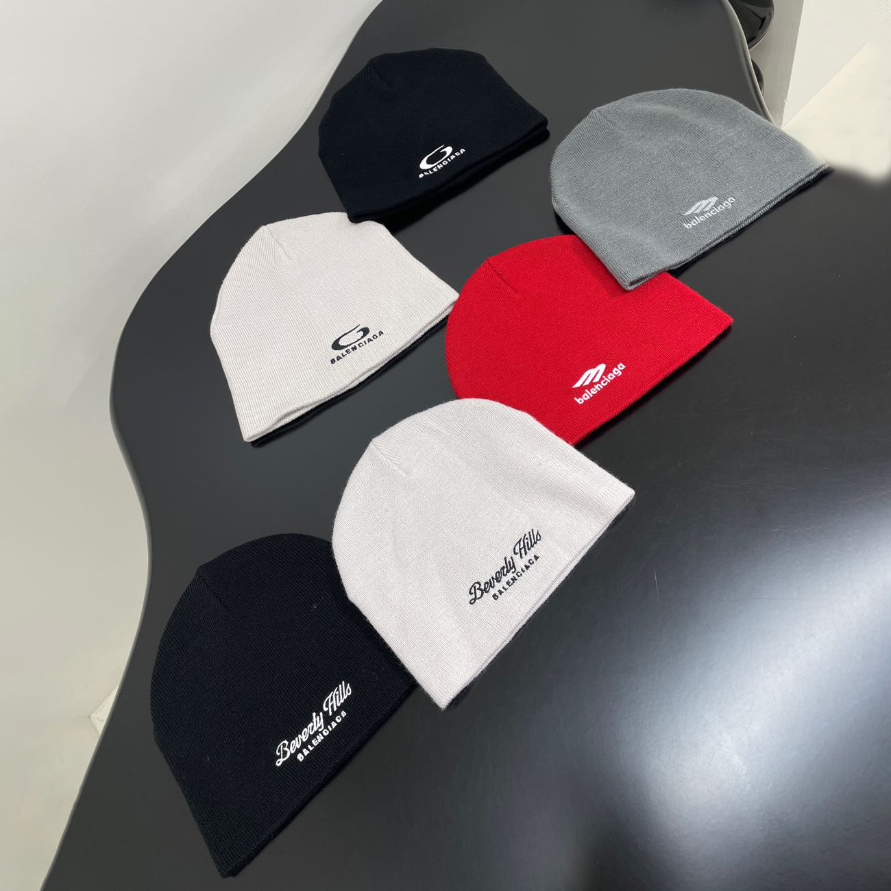 NIGO Balenciaga Men's And Women's Fall And Winter Logo Letter Printing Ribbed Knit Cotton Fleece Hat Cap #nigo74853